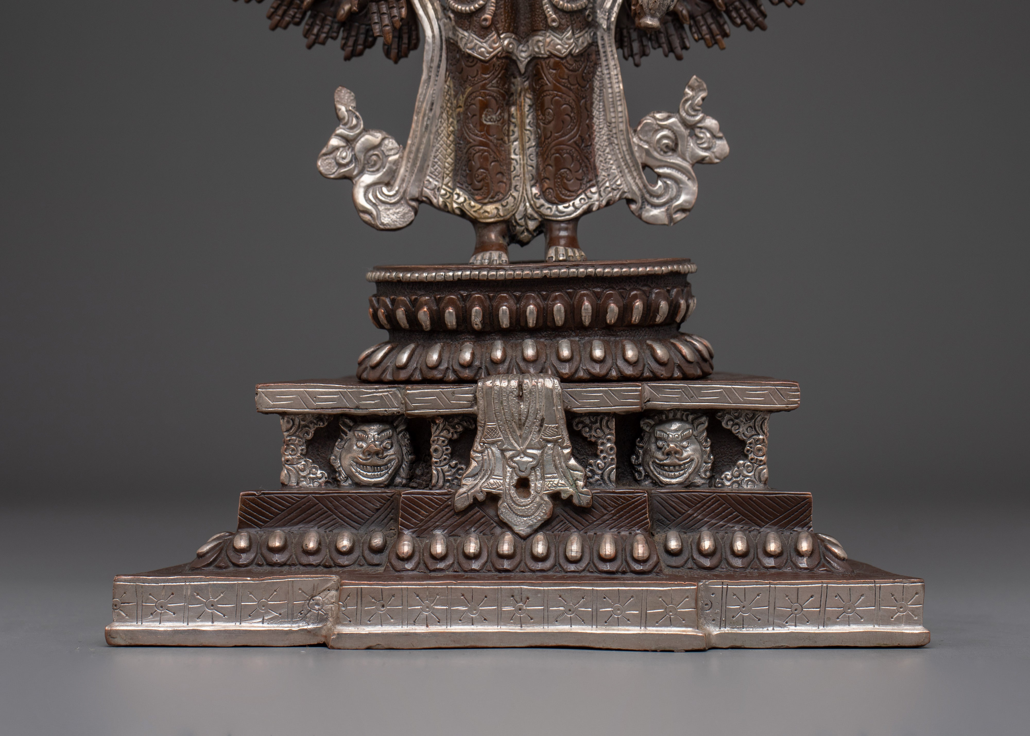 1000 Armed Chenrezig Oxidized Statue | The Bodhisattva of Infinite Compassion