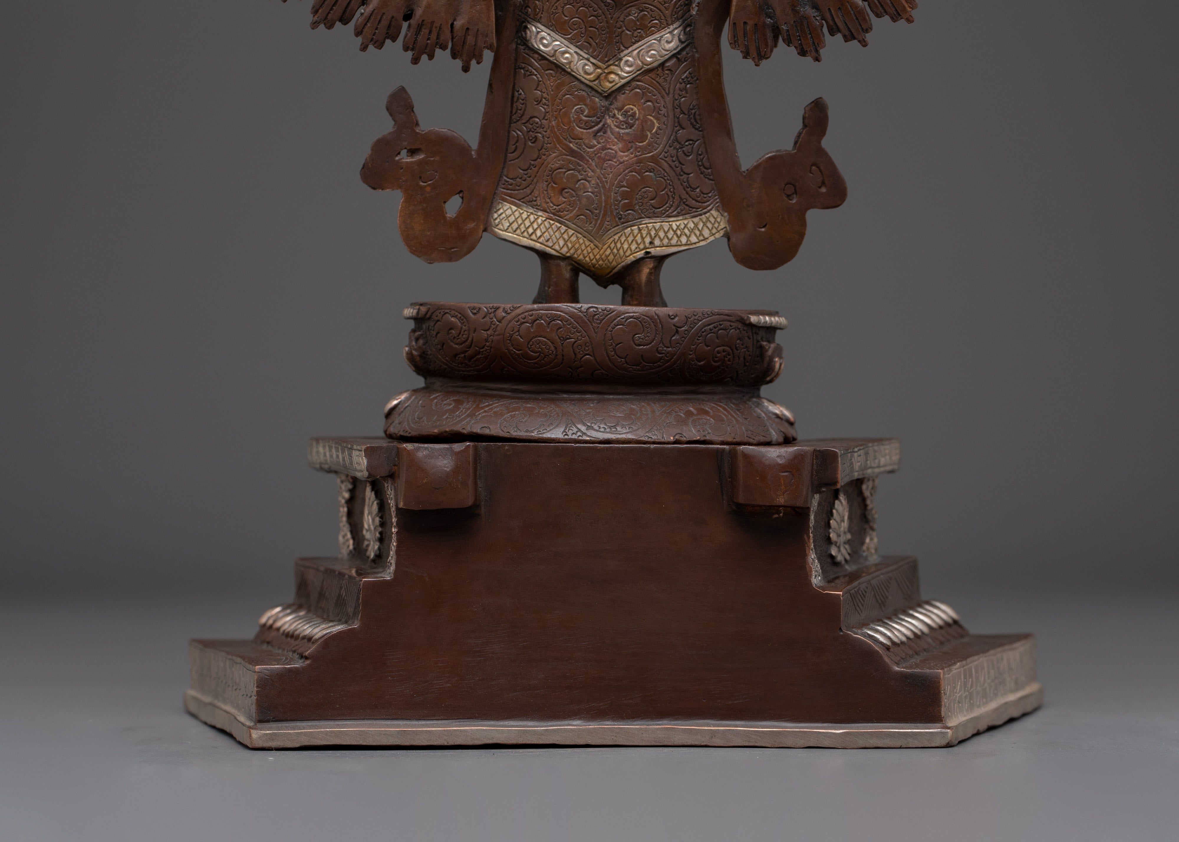 1000 Armed Chenrezig Oxidized Statue | The Bodhisattva of Infinite Compassion