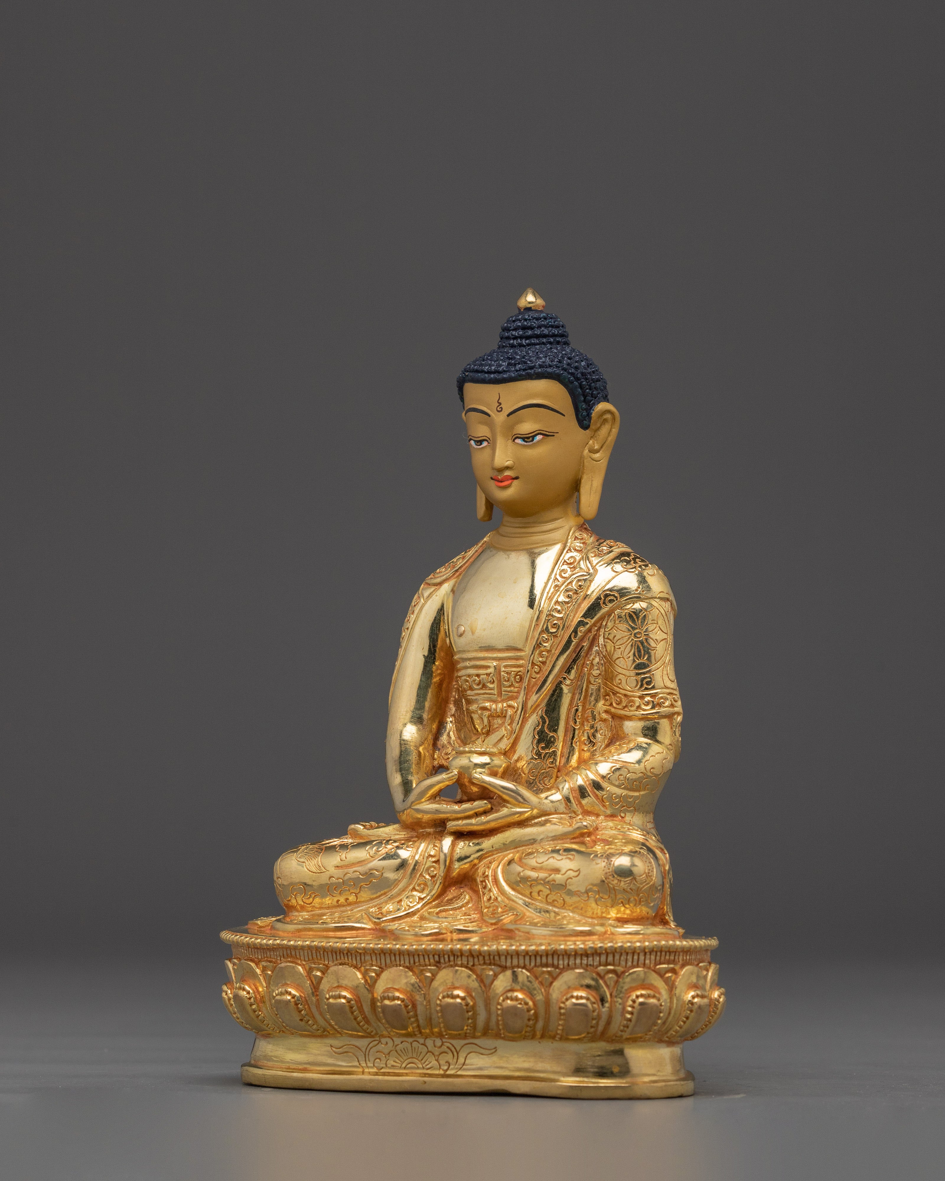 Nepalese Buddhist Art of Golden Amitabha Buddha | Buddha of Infinite Light