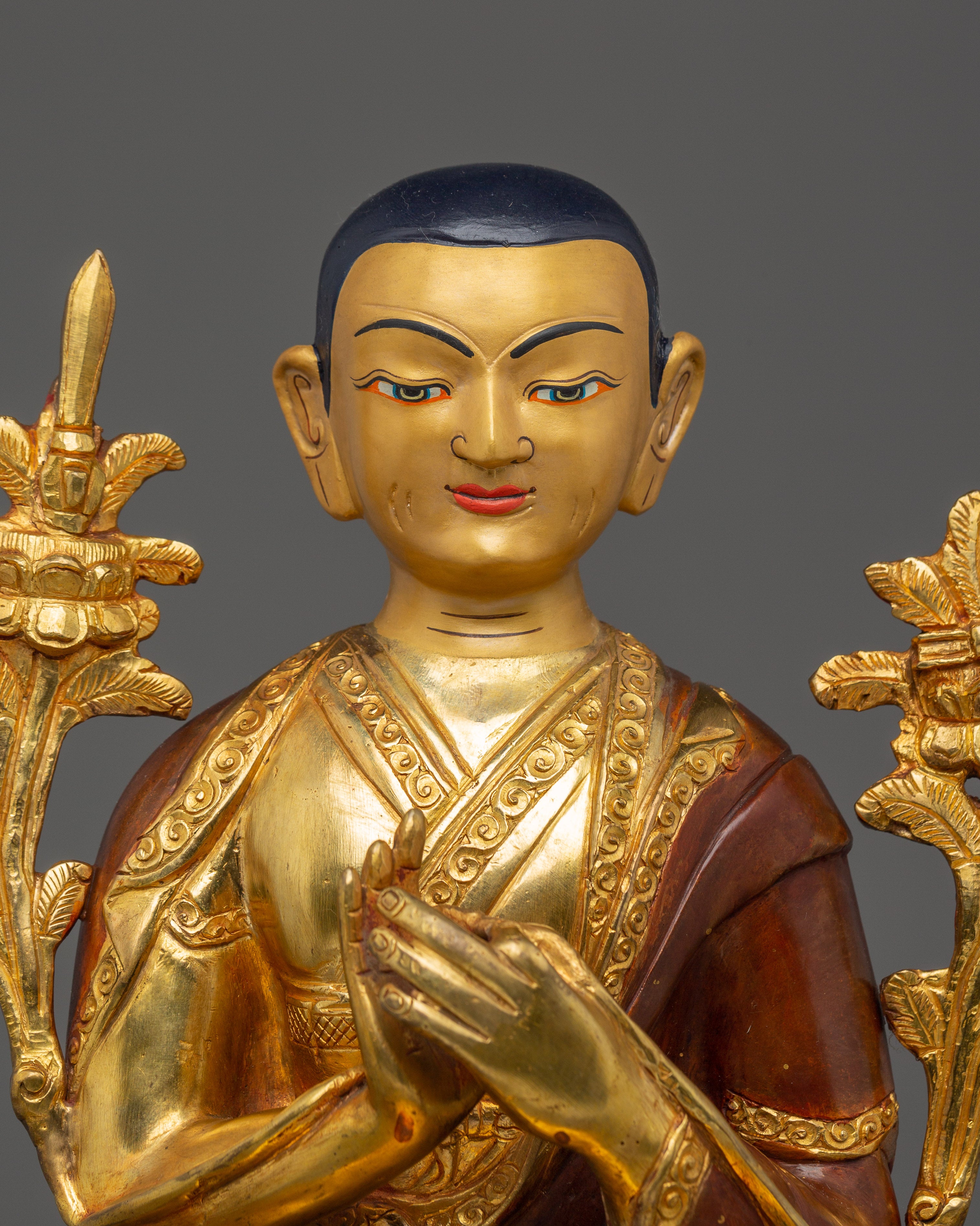 Handmade Tsongkhapa Statue Set with Disciples