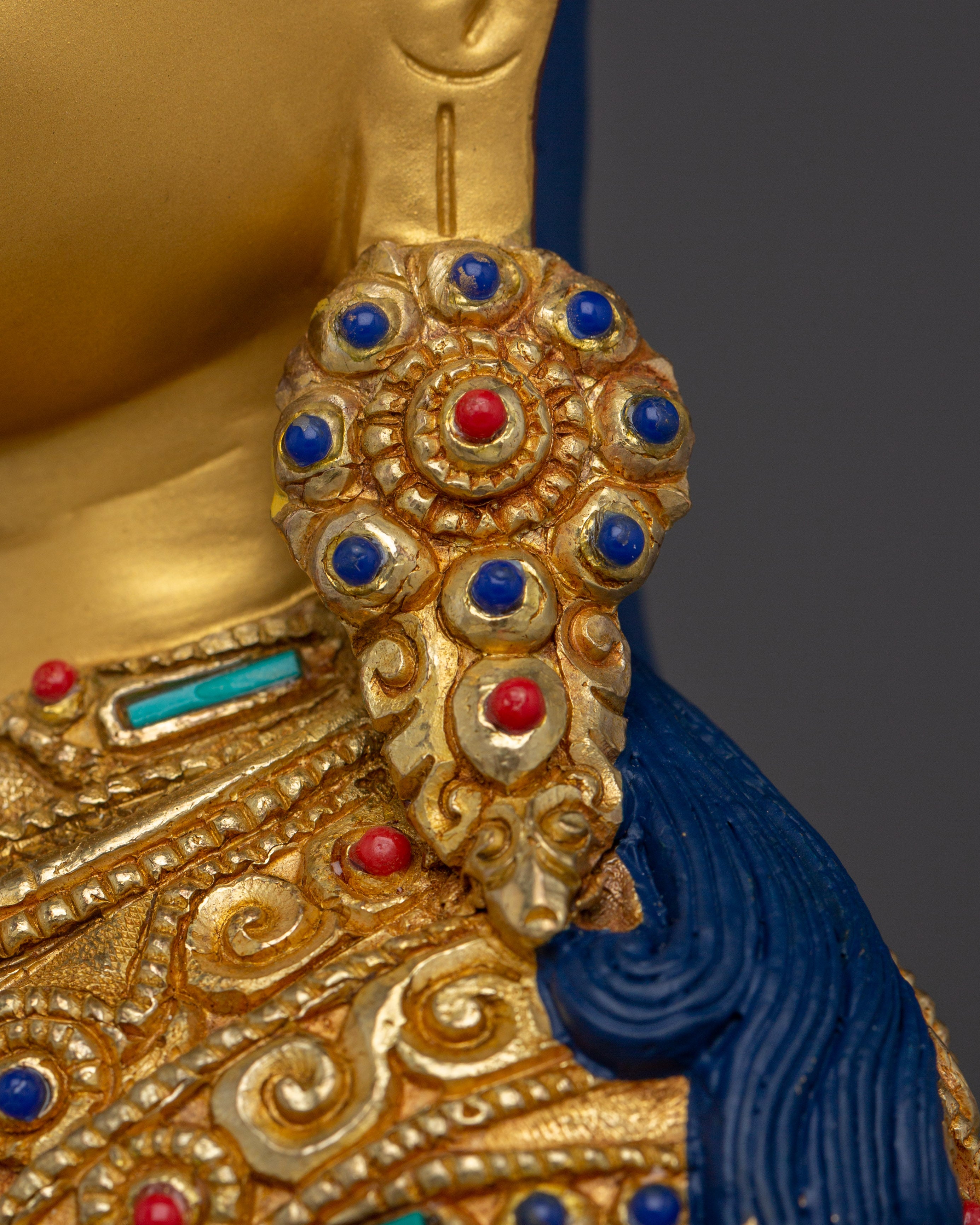 Meditation Idol Guru Rinpoche Art | Handmade Nepali Statue