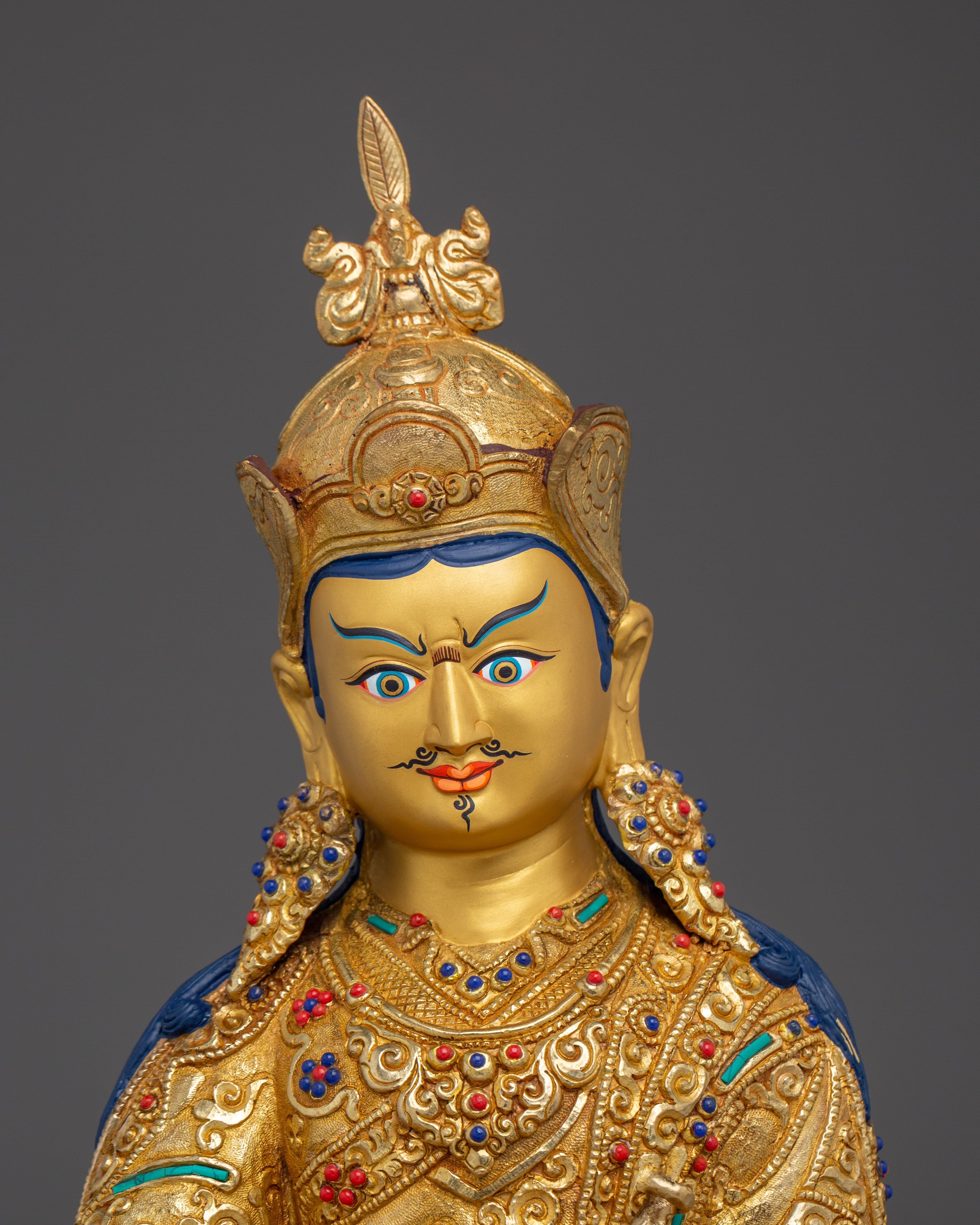 Meditation Idol Guru Rinpoche Art | Handmade Nepali Statue