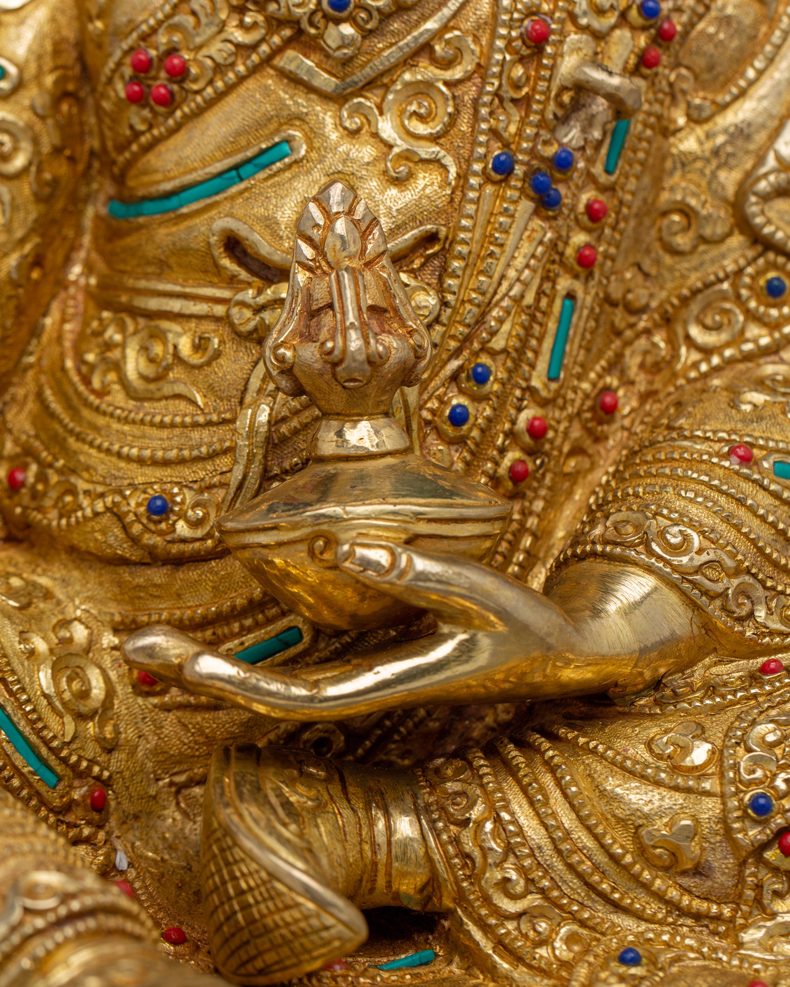 Meditation Idol Guru Rinpoche Art | Handmade Nepali Statue