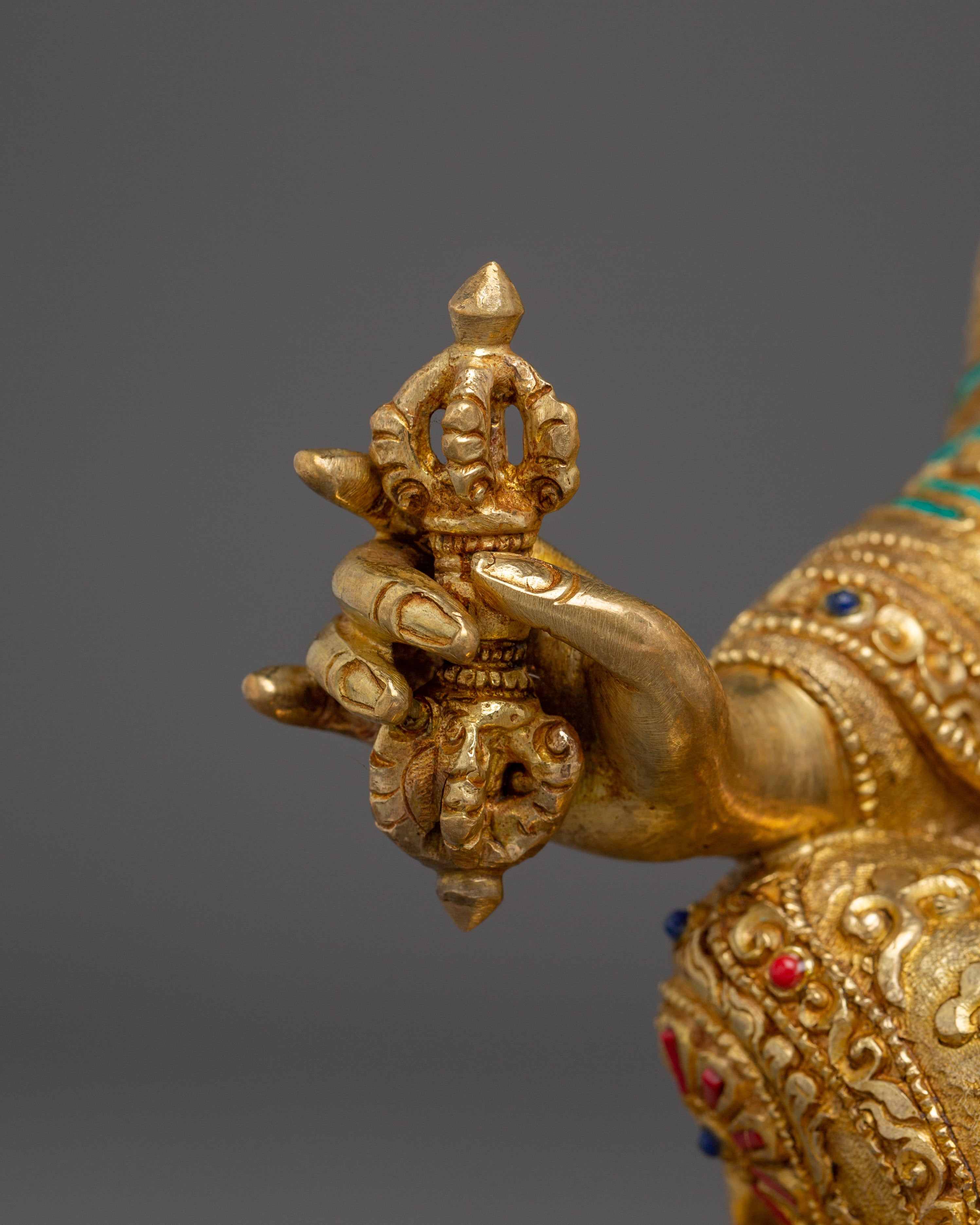 Meditation Idol Guru Rinpoche Art | Handmade Nepali Statue