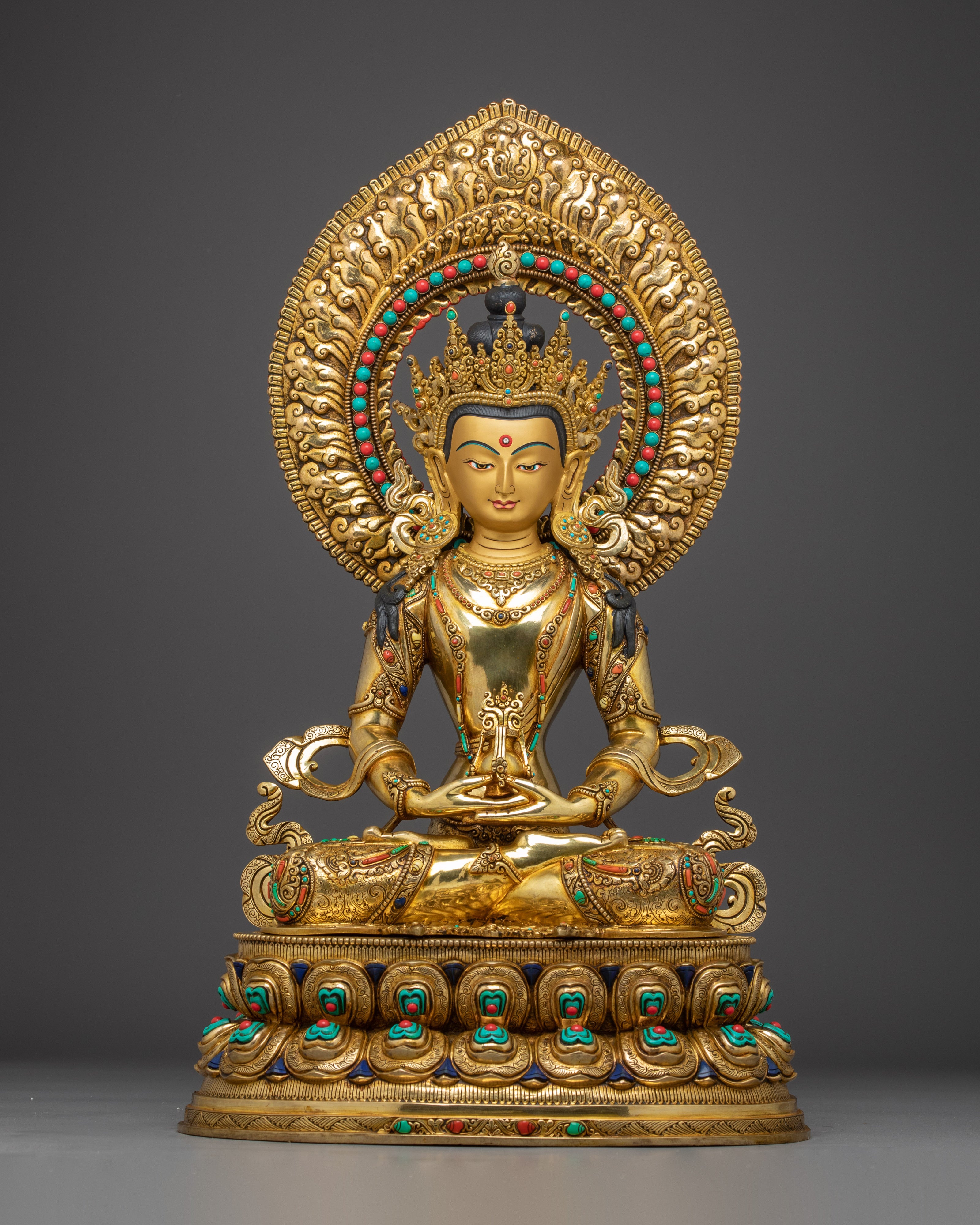 Gold Gilded Bodhisattva Set | Handcrafted Nepali Statues