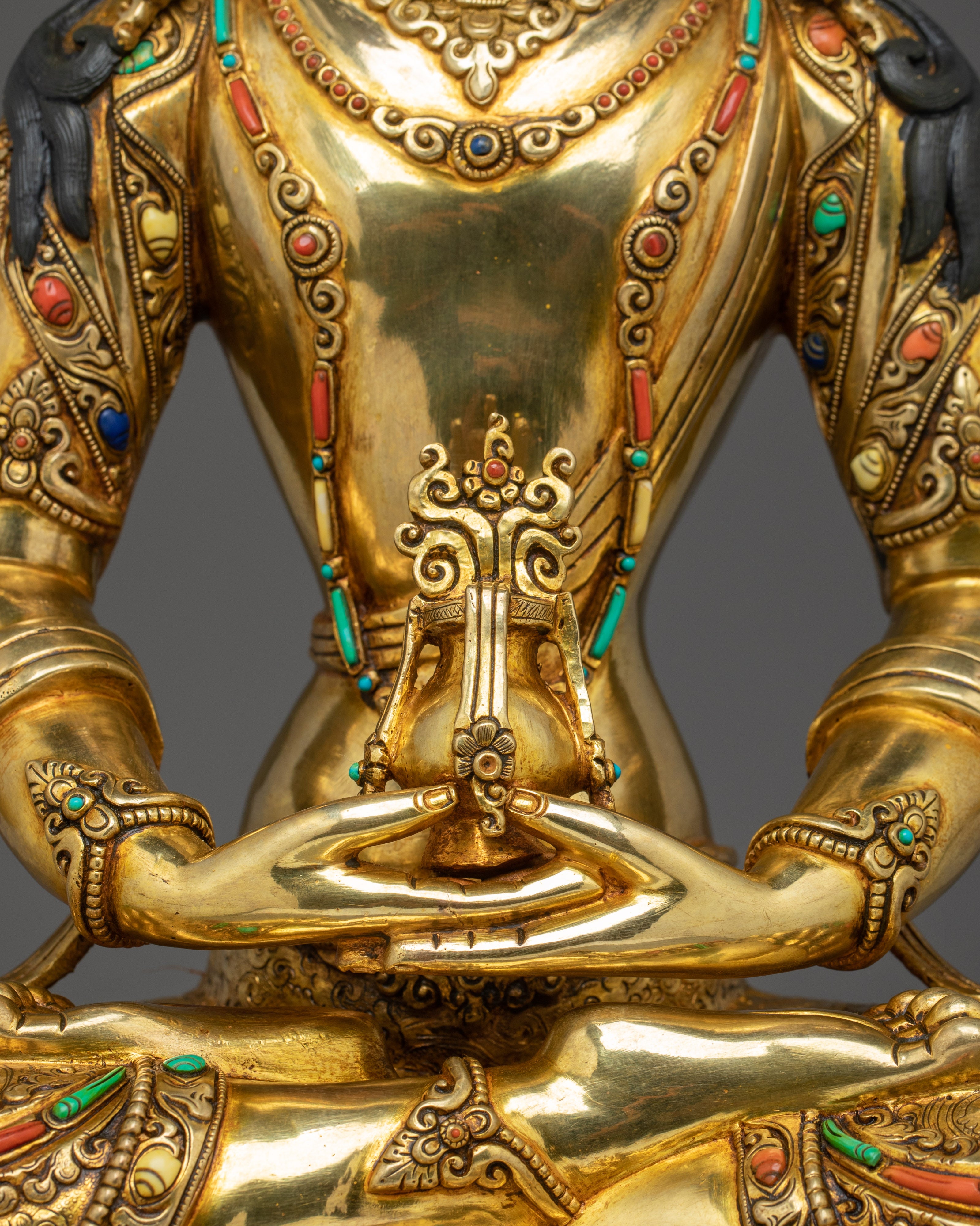 Gold Gilded Bodhisattva Set | Handcrafted Nepali Statues