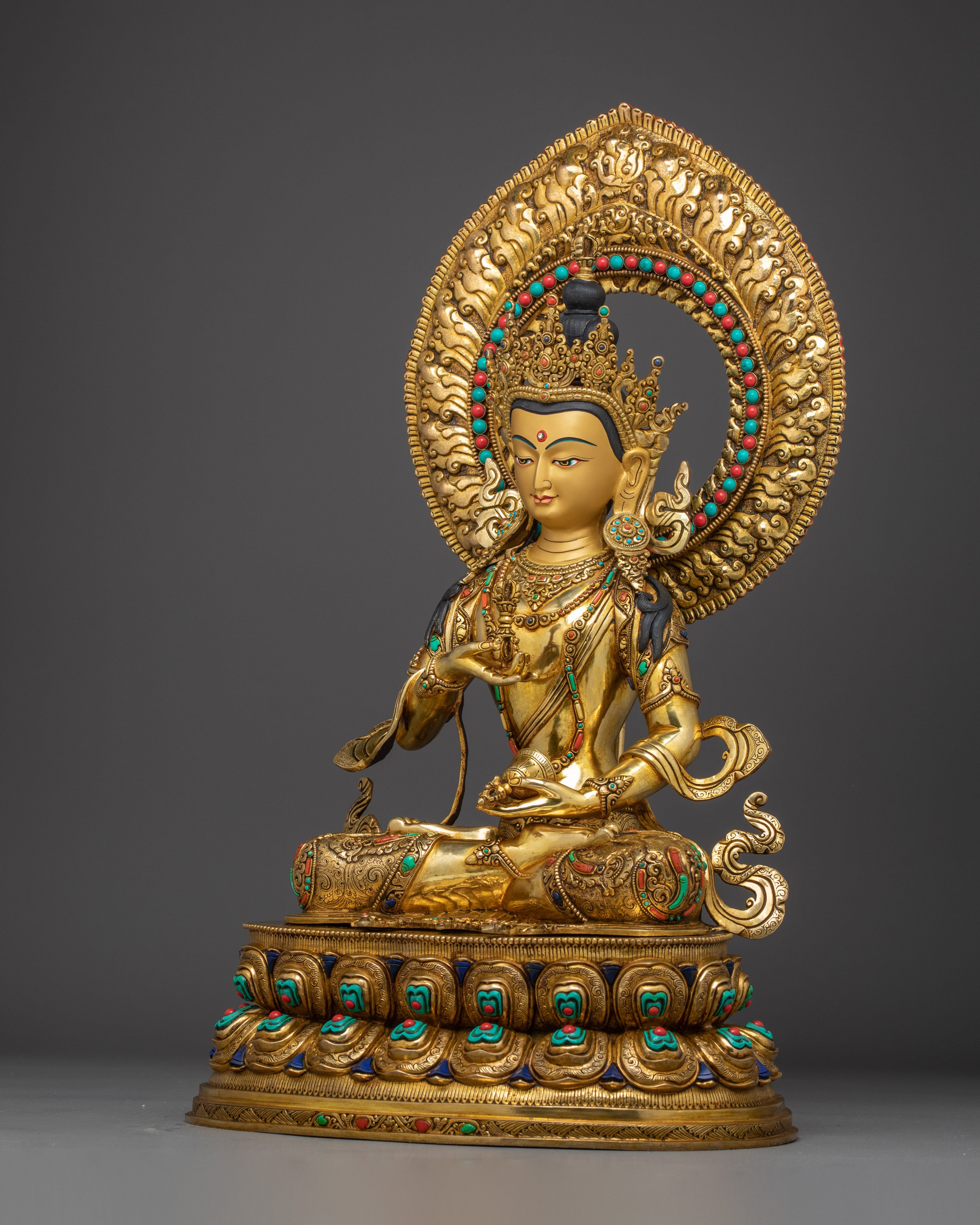 Vajrasattva Gold and Copper Art | Symbol of Cleansing & Spiritual Enlightenment