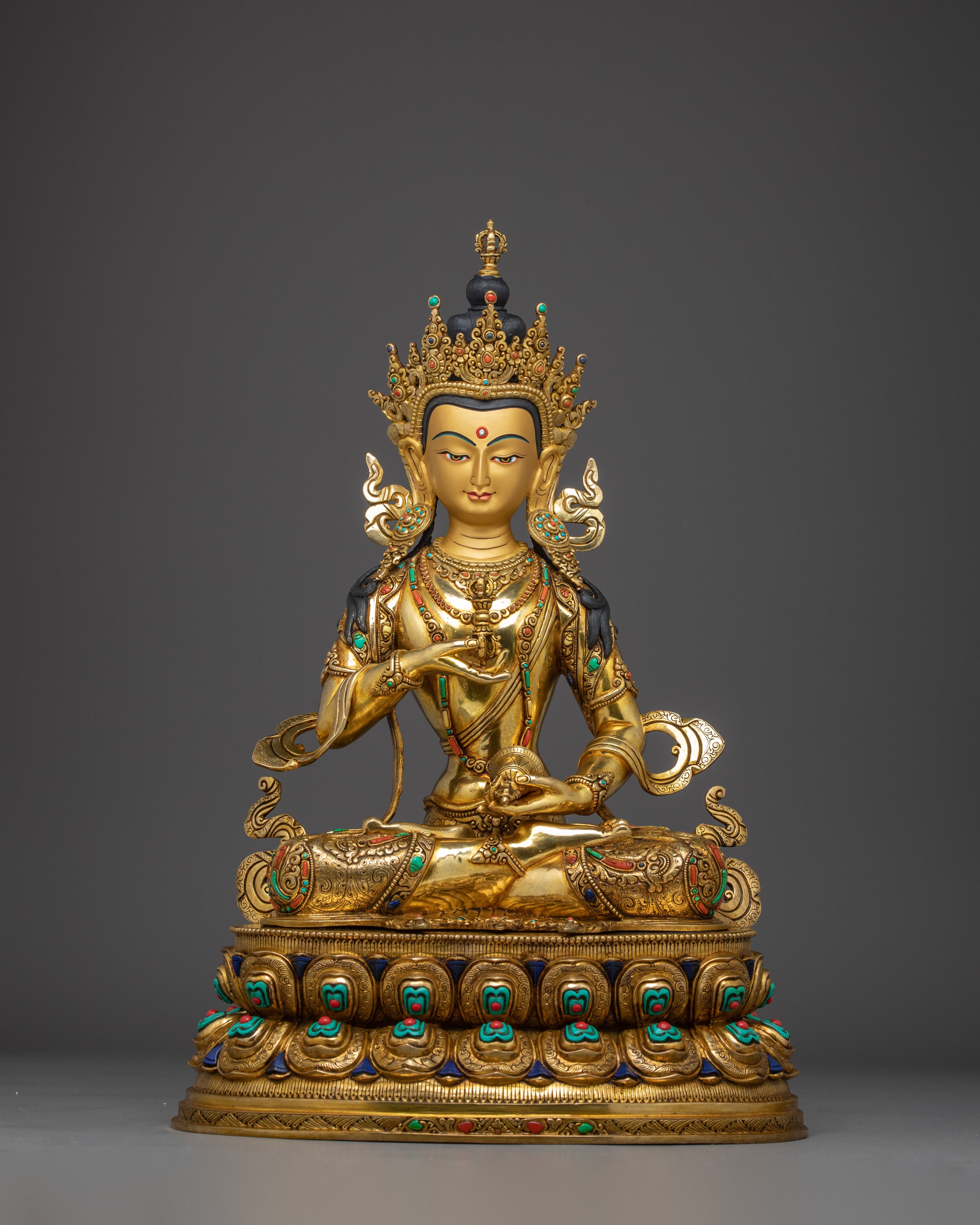 Vajrasattva Gold and Copper Art | Symbol of Cleansing & Spiritual Enlightenment