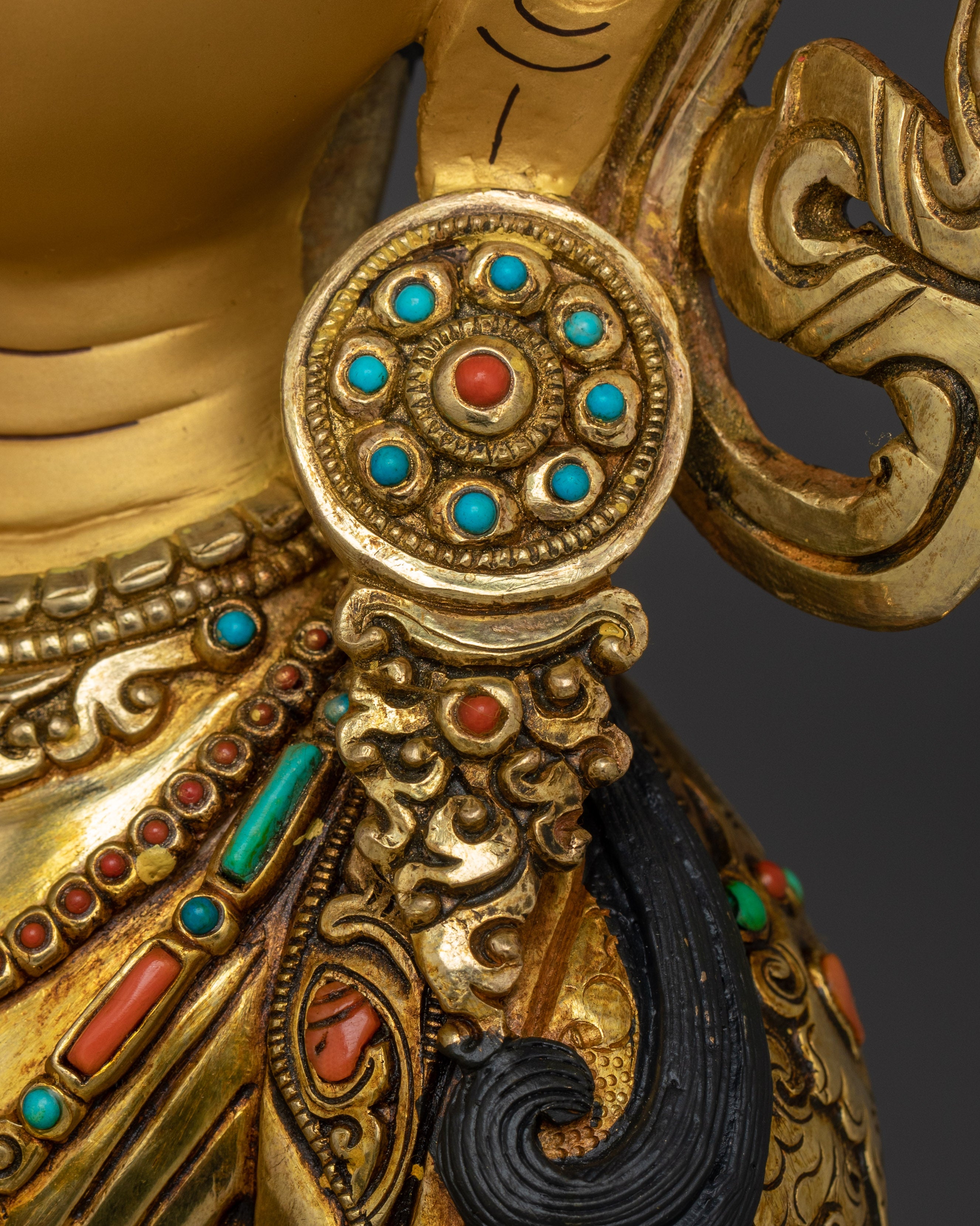 Vajrasattva Gold and Copper Art | Symbol of Cleansing & Spiritual Enlightenment