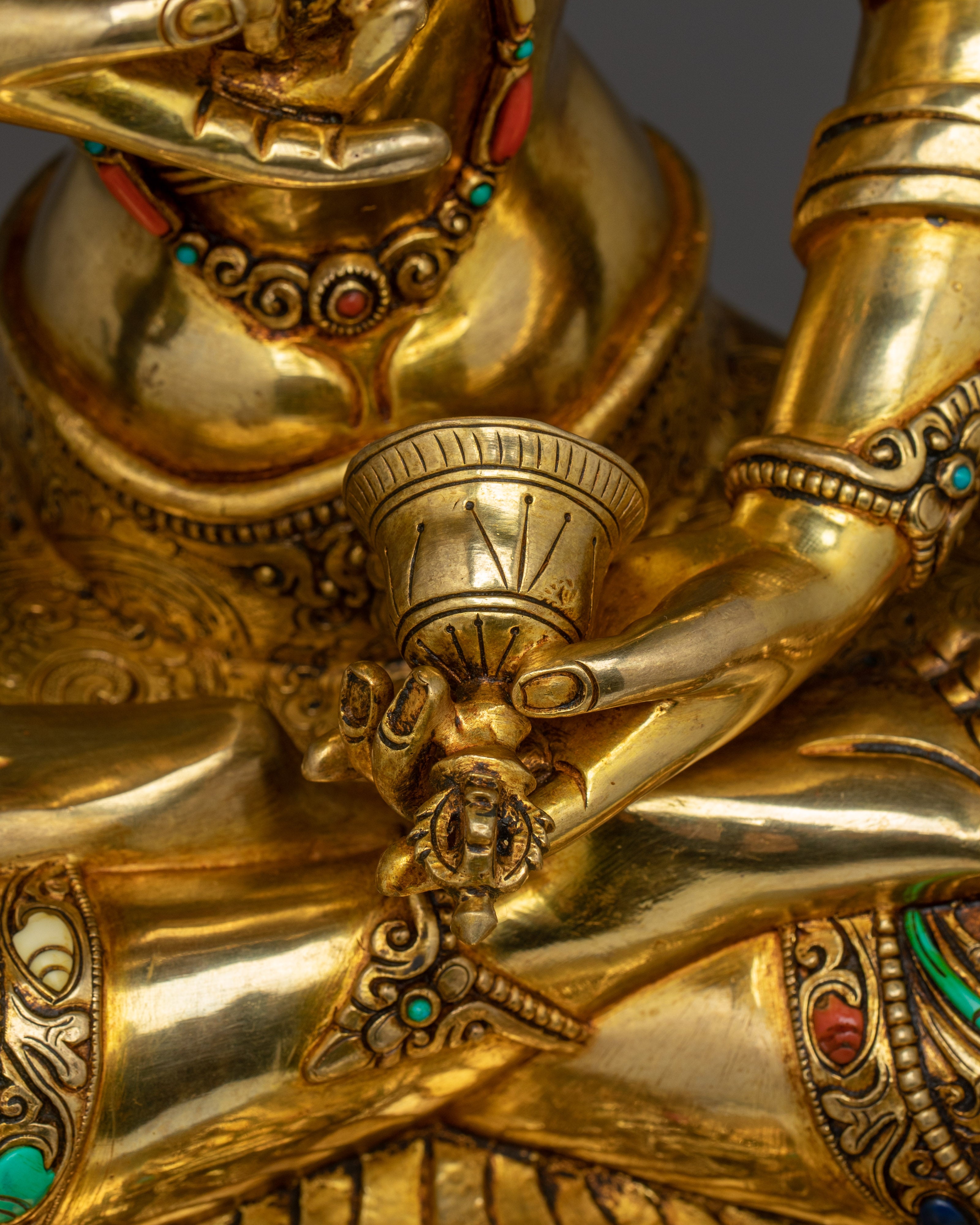 Vajrasattva Gold and Copper Art | Symbol of Cleansing & Spiritual Enlightenment