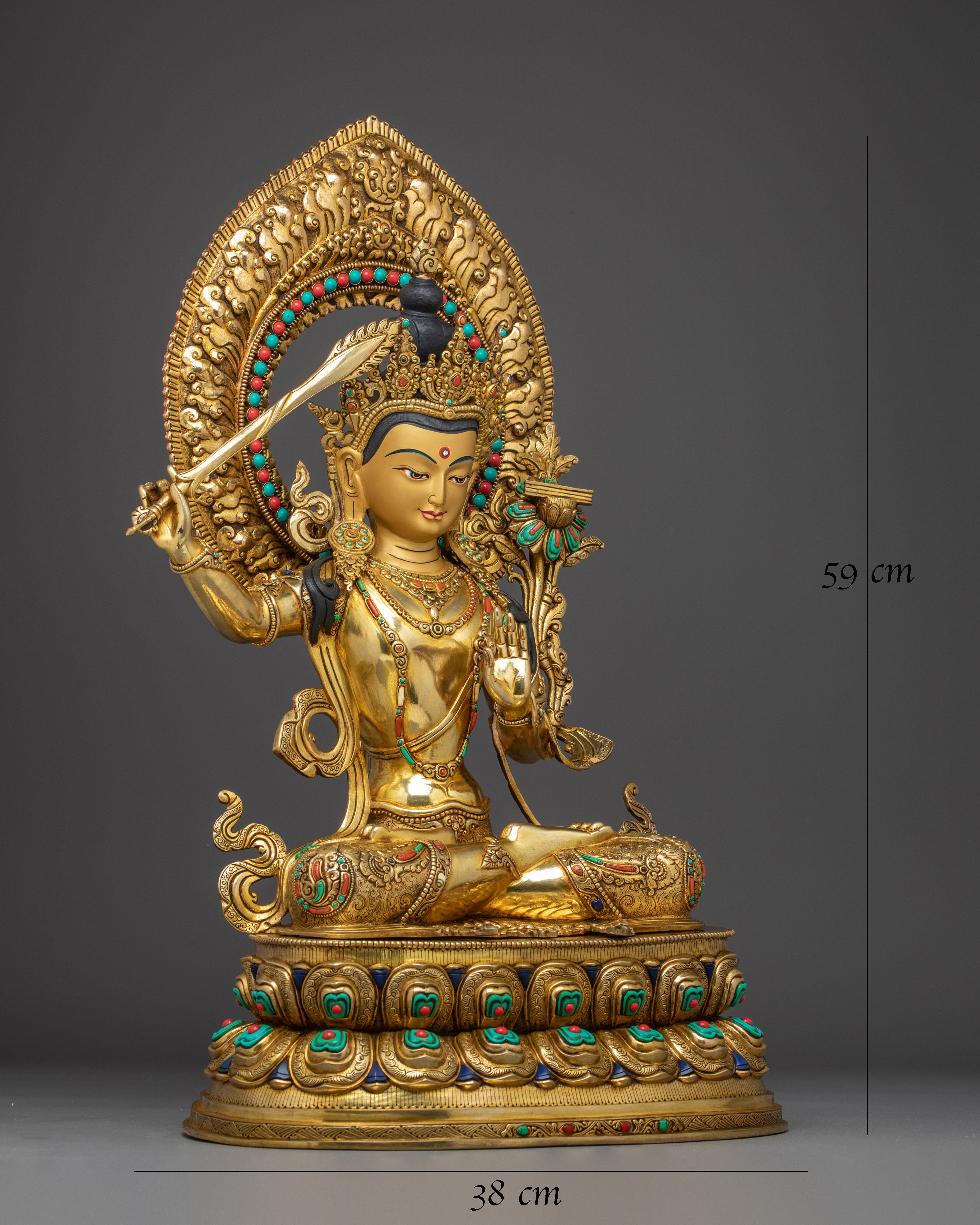 Prajna Bodhisattva Golden Manjushri Art