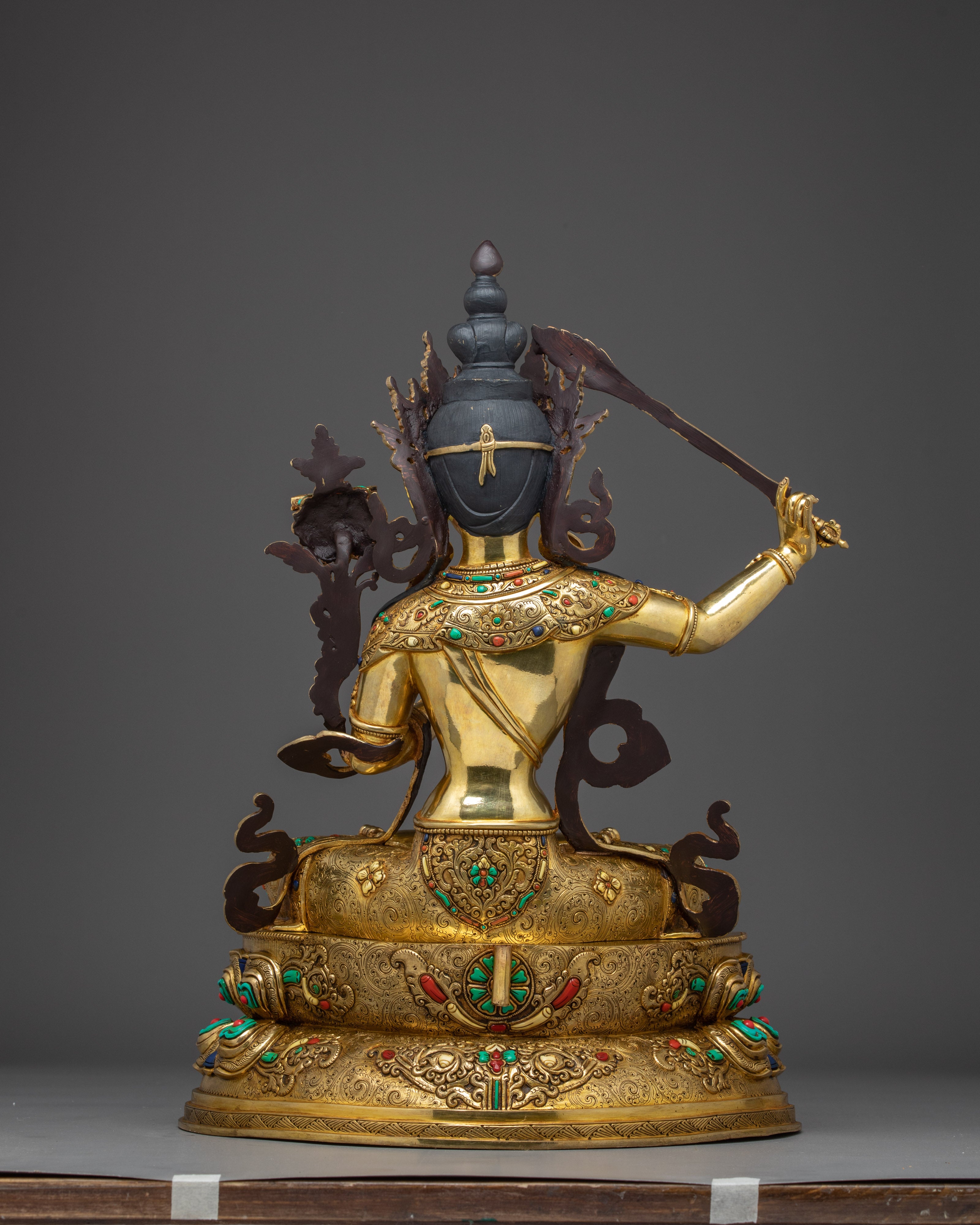 Prajna Bodhisattva Golden Manjushri Art | Wielder of the Flaming Sword