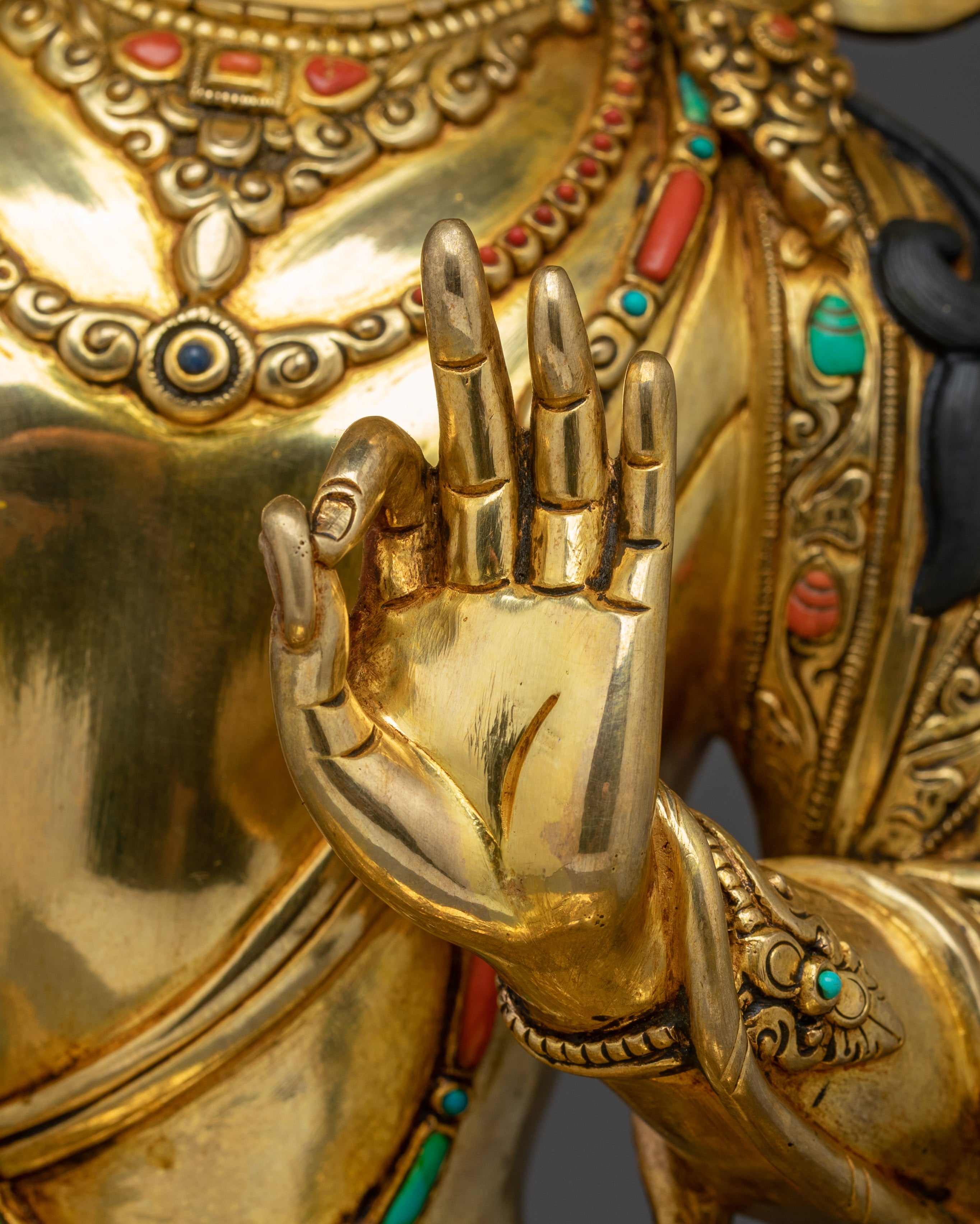 Prajna Bodhisattva Golden Manjushri Art | Wielder of the Flaming Sword