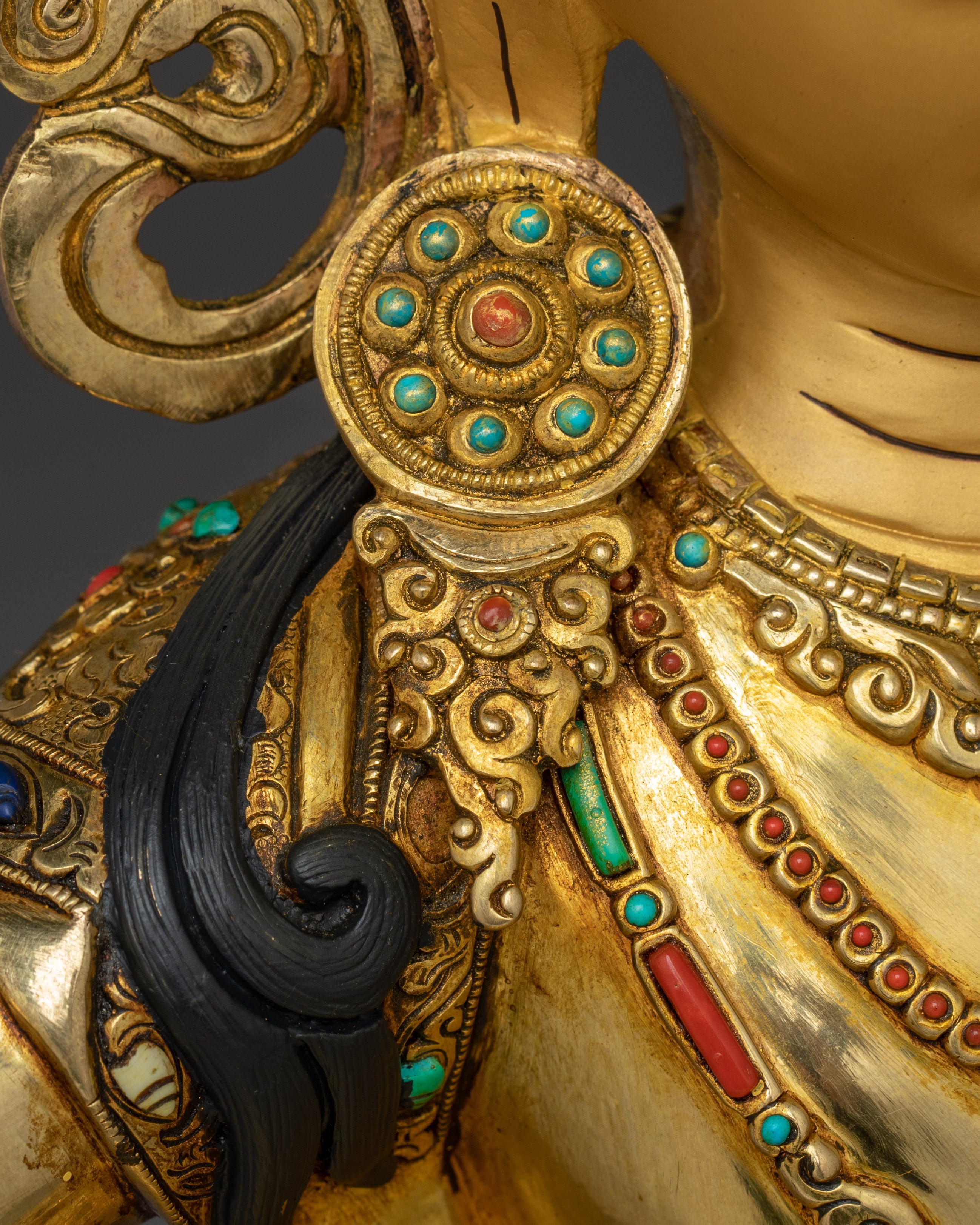 Prajna Bodhisattva Golden Manjushri Art | Wielder of the Flaming Sword