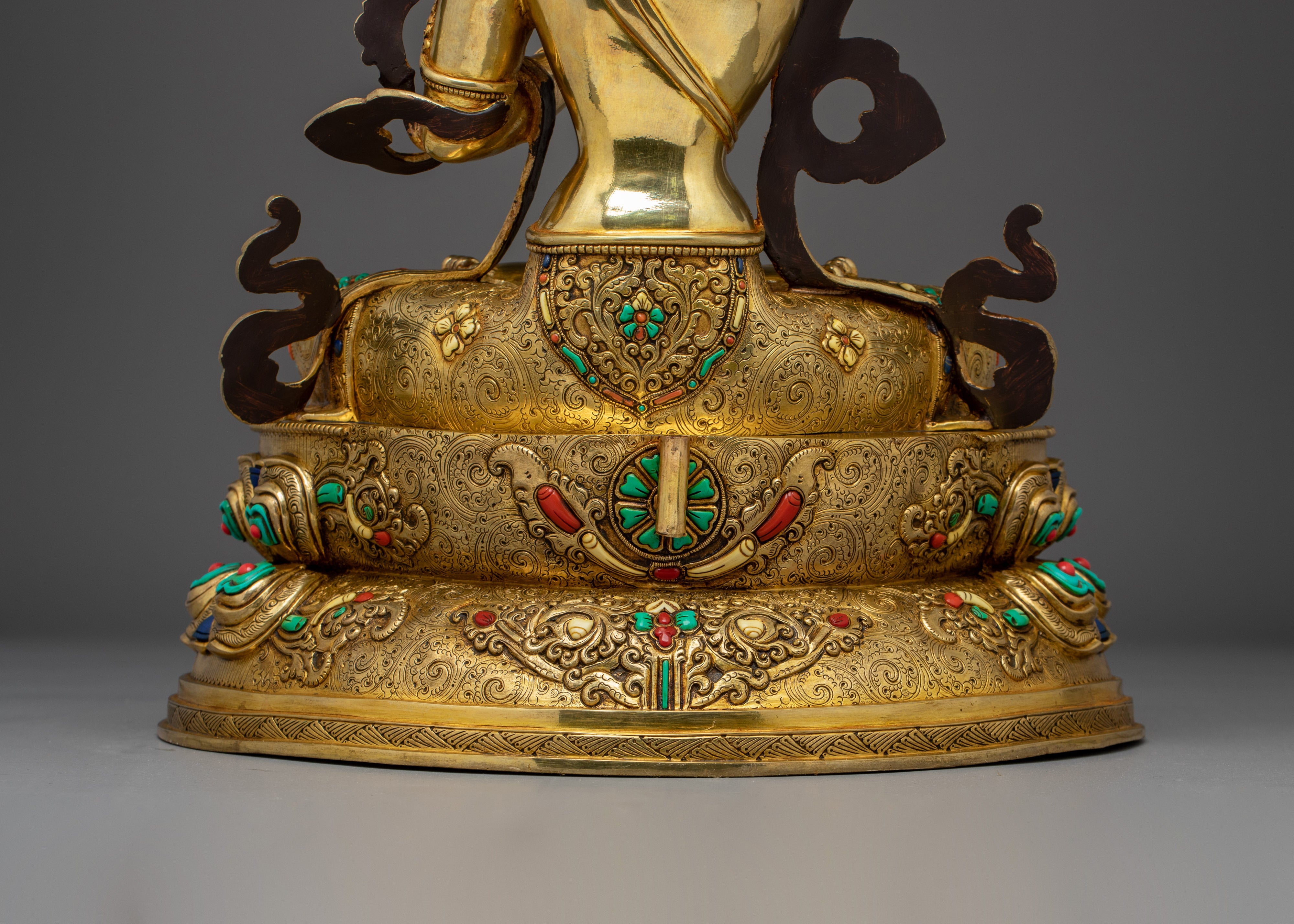 Prajna Bodhisattva Golden Manjushri Art | Wielder of the Flaming Sword