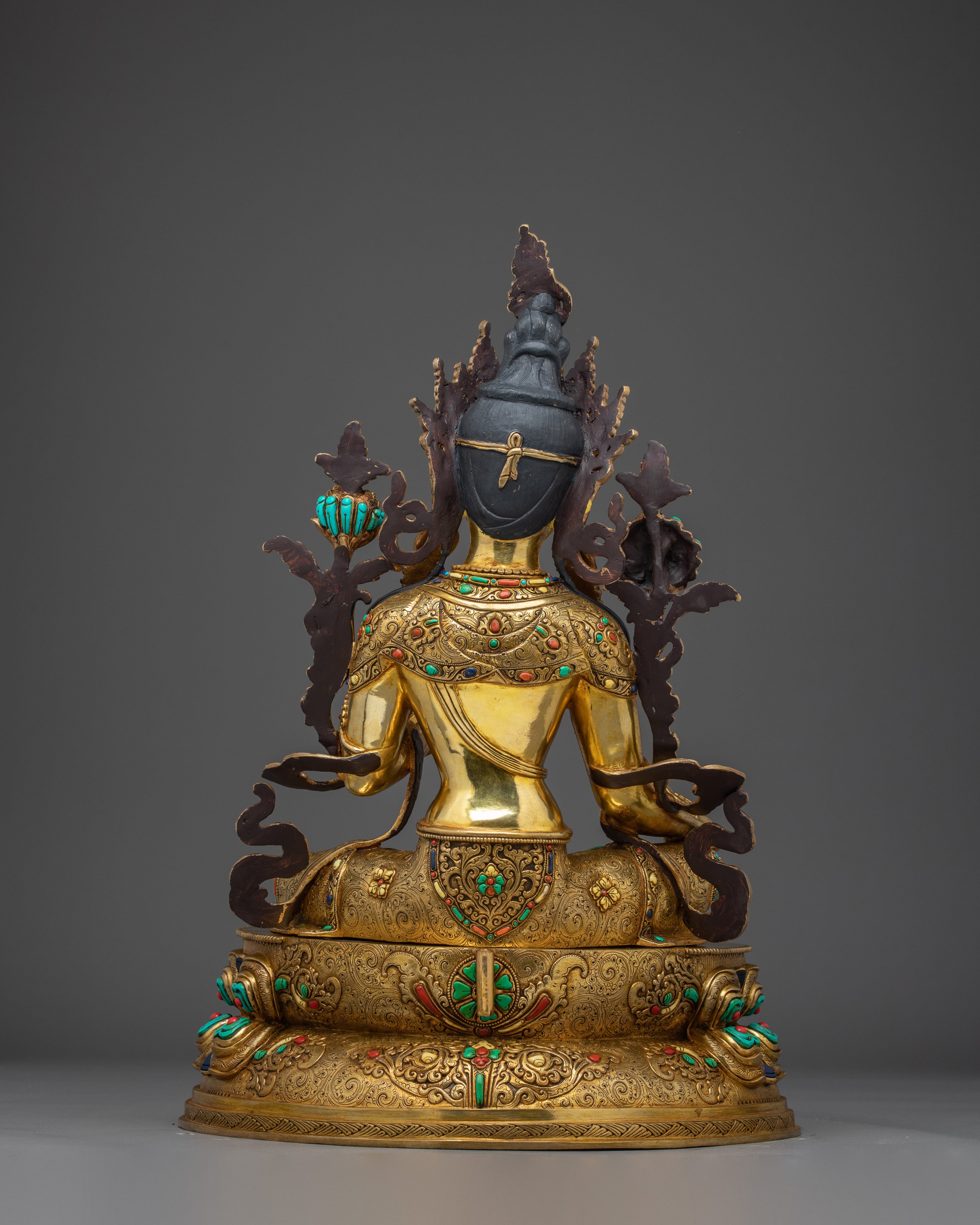 Green Tara Art, Tibetan Deity Sculpture | Meditation Decor