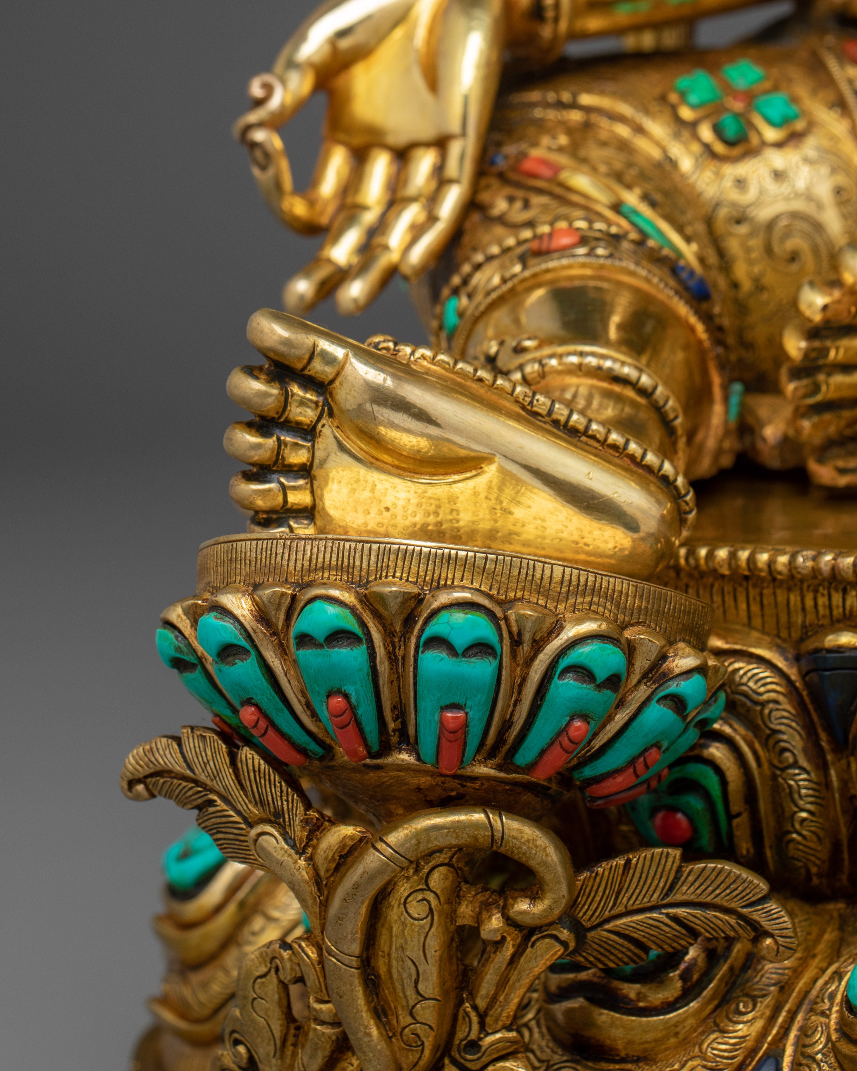 Green Tara Art, Tibetan Deity Sculpture | Meditation Decor