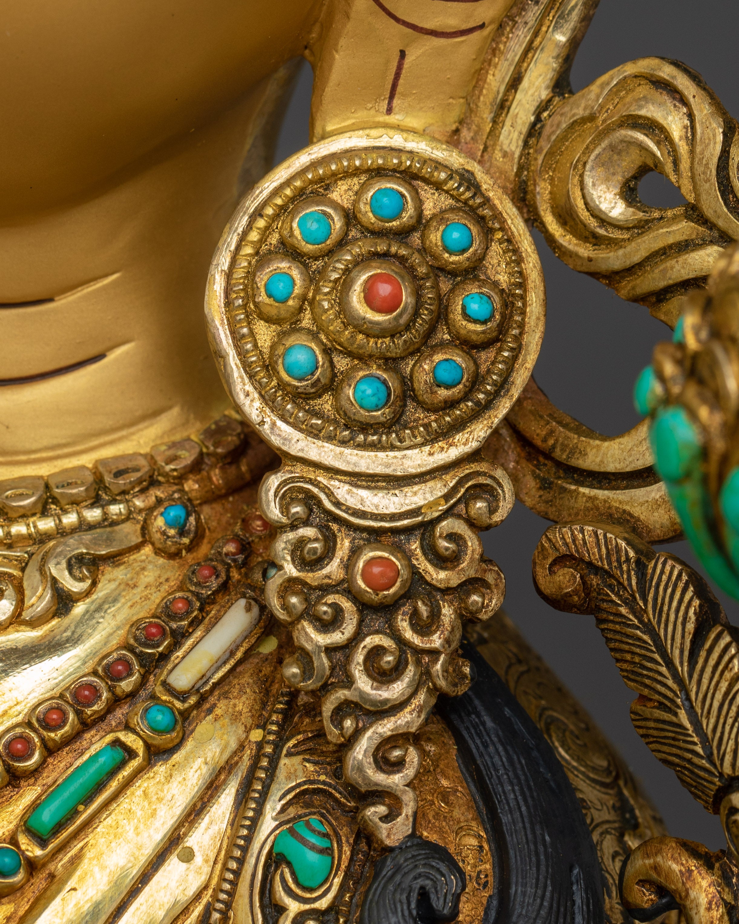 Green Tara Art, Tibetan Deity Sculpture | Meditation Decor