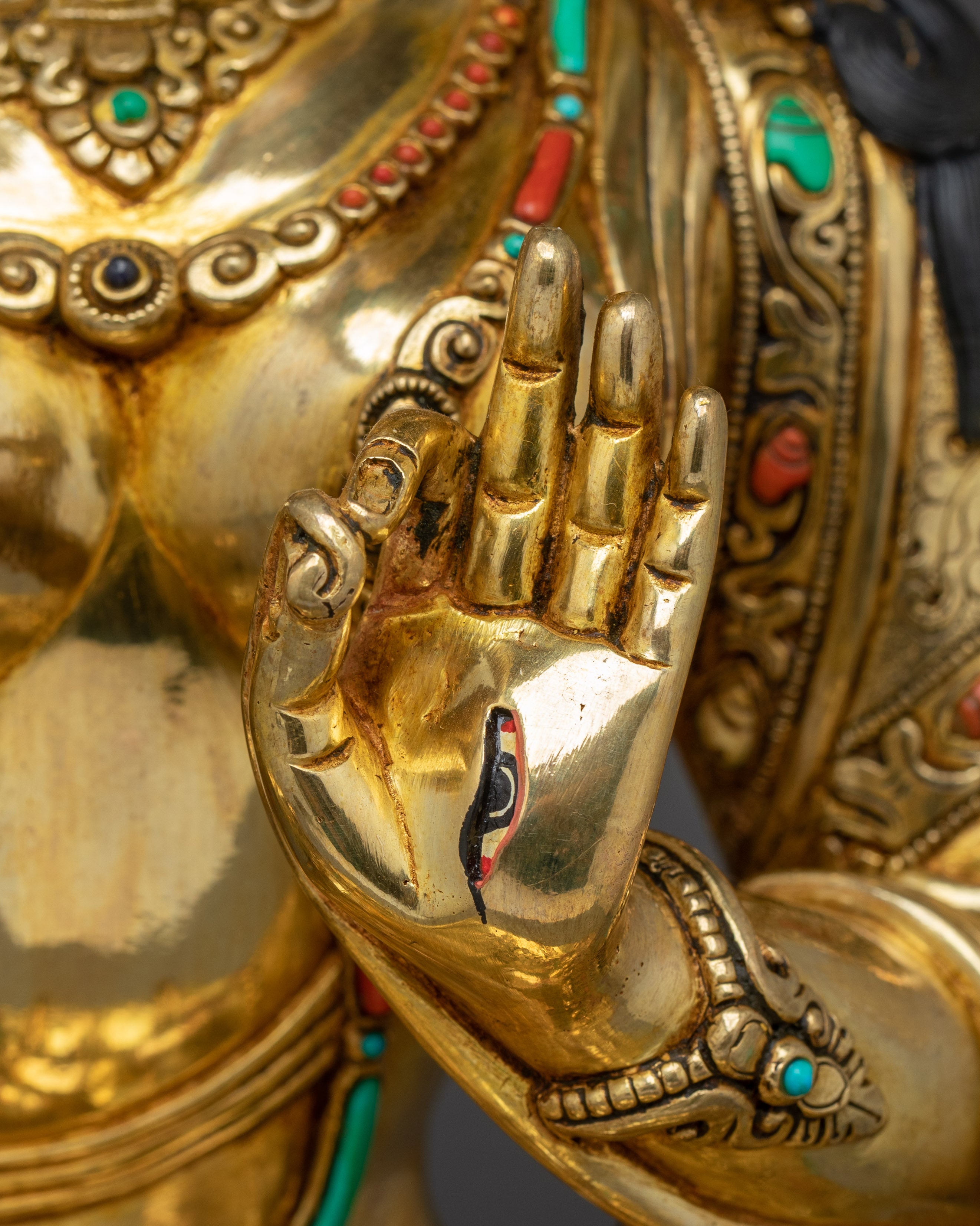 White Tara Buddha with 24K Gold Gilded | Spiritual Meditation & Altar Decor