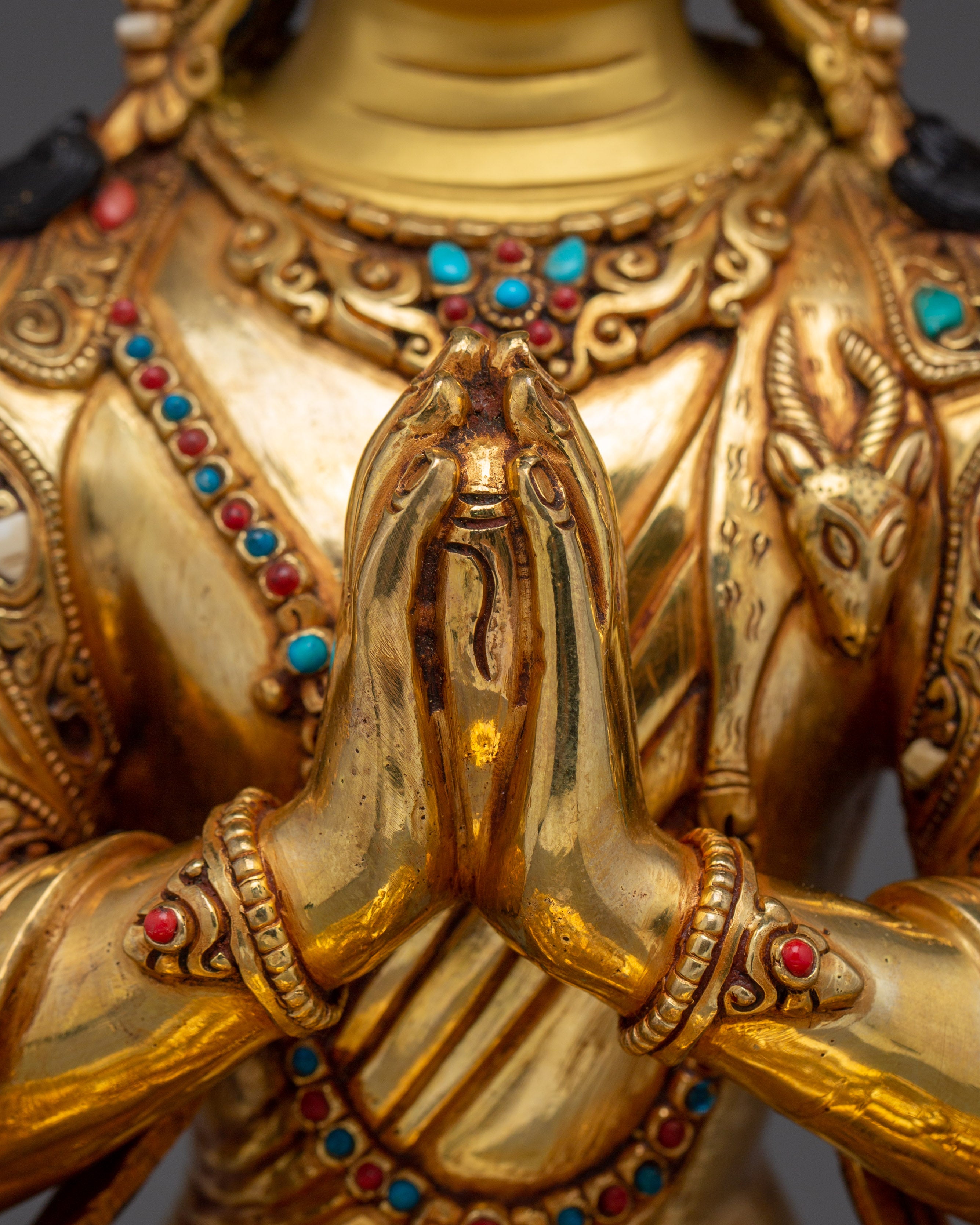 Enlightened Five Bodhisattvas Set | Handmade Nepali Statues