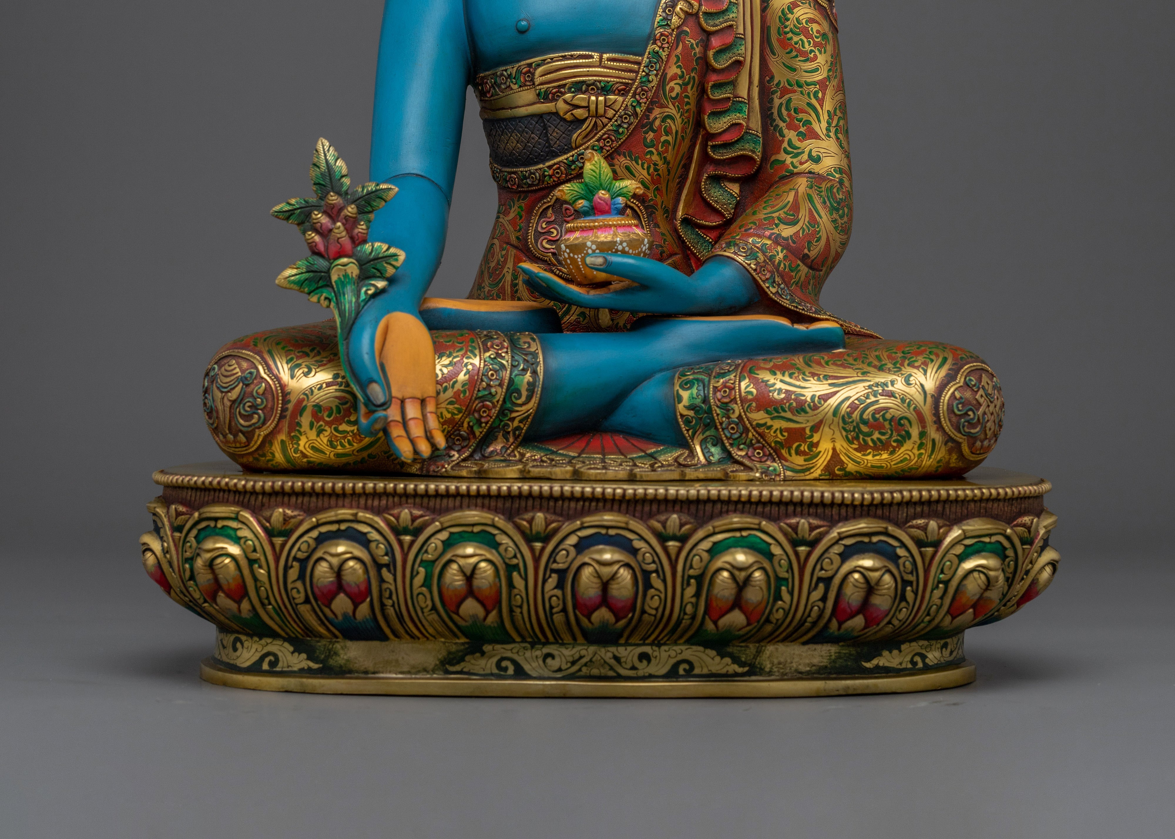 Handmade Medicine Buddha Statue: The Supreme Healer