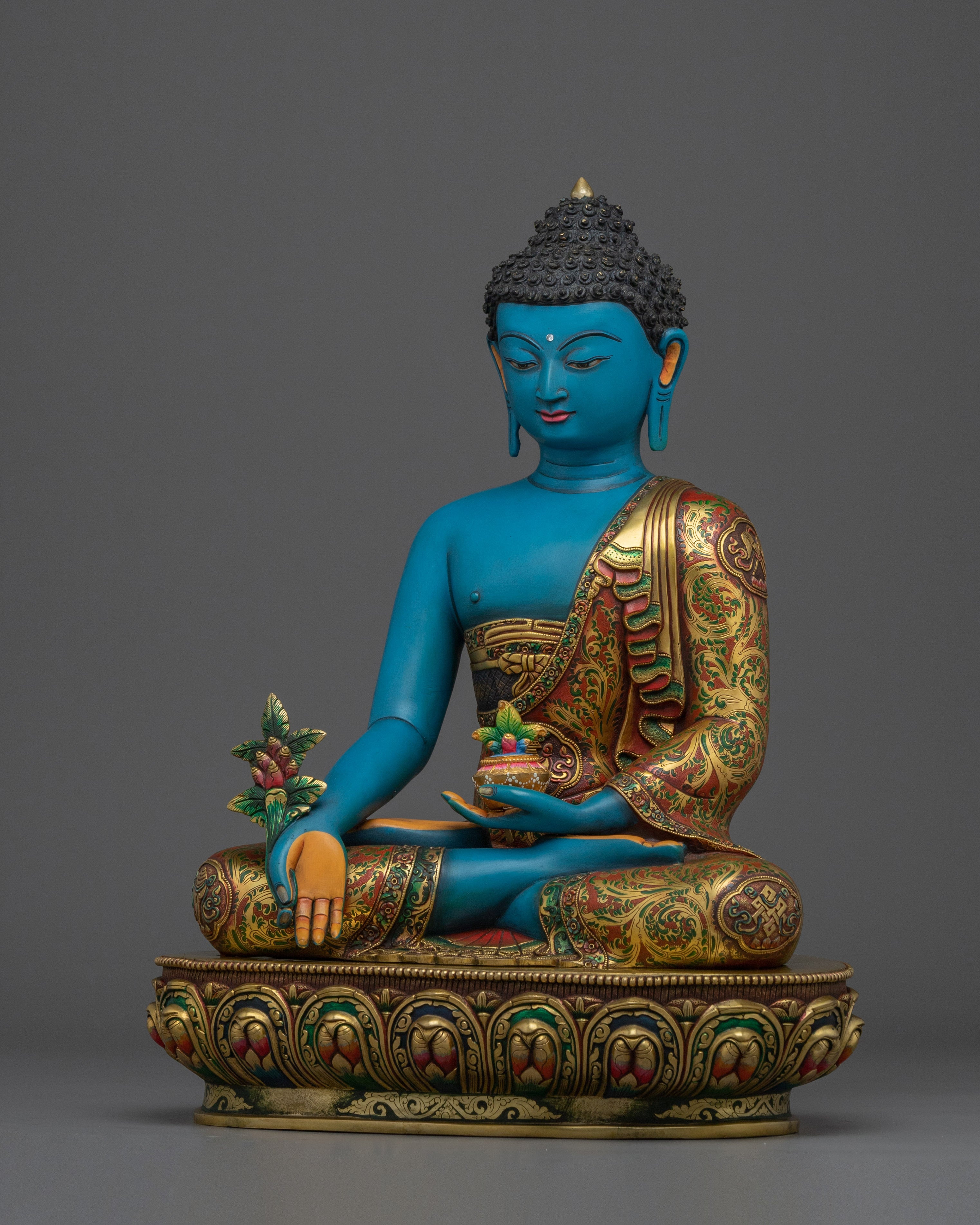 Handmade Medicine Buddha Statue: The Supreme Healer