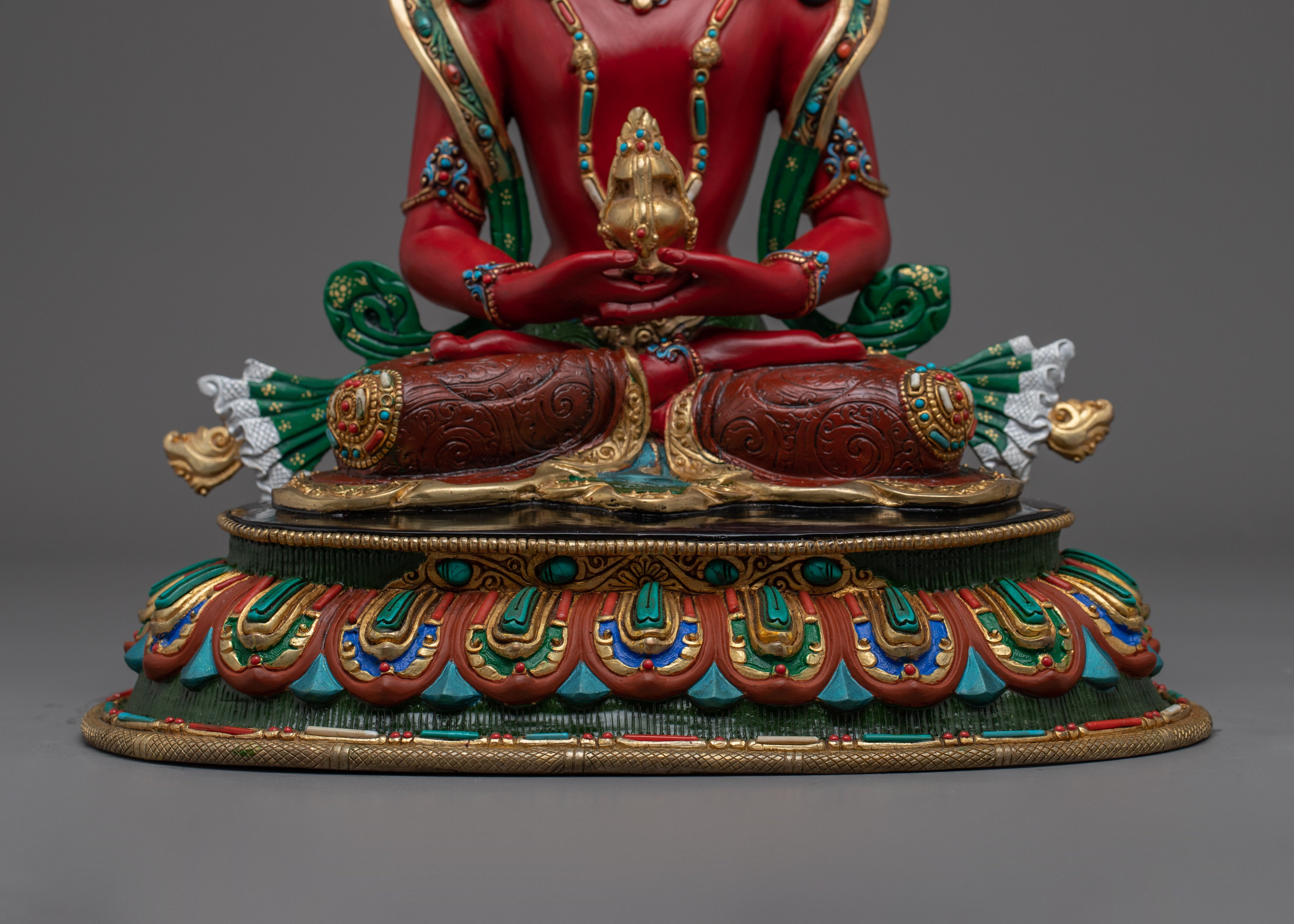 Amitayus Artwork, Buddha of Life | Handcrafted Tibetan Sculpture
