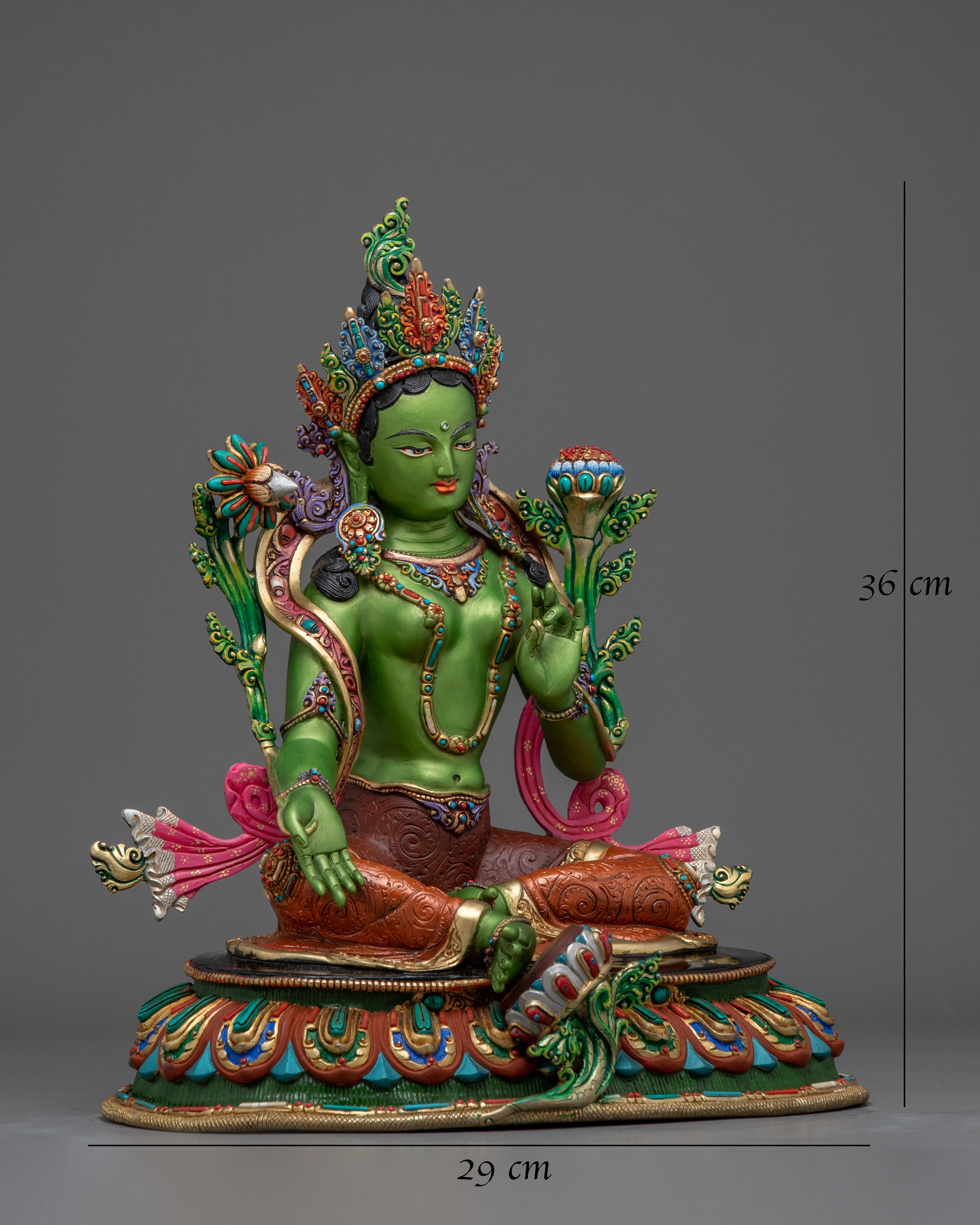 Handmade Green Tara Art