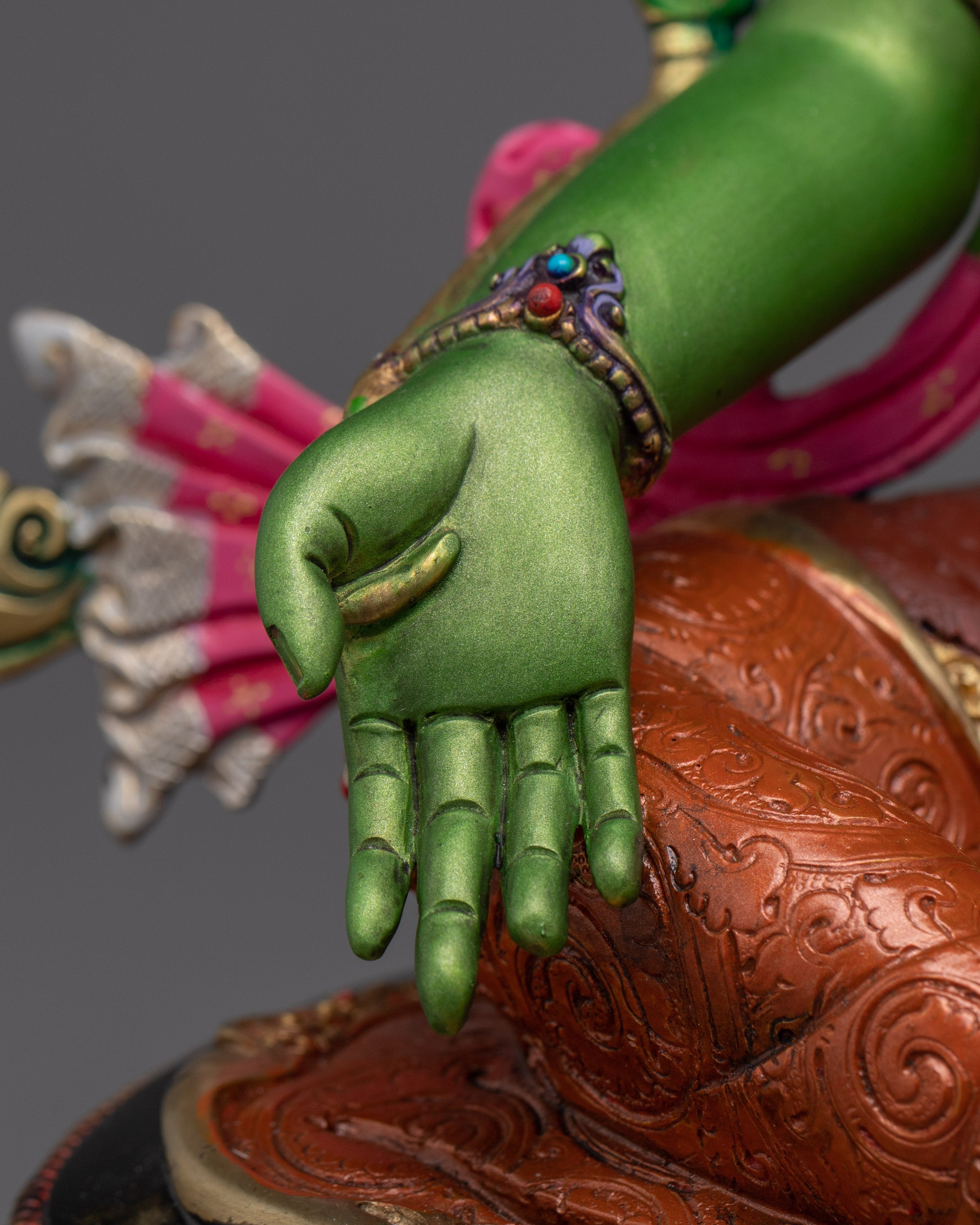 Handmade Green Tara Art | Swift Liberator Goddess