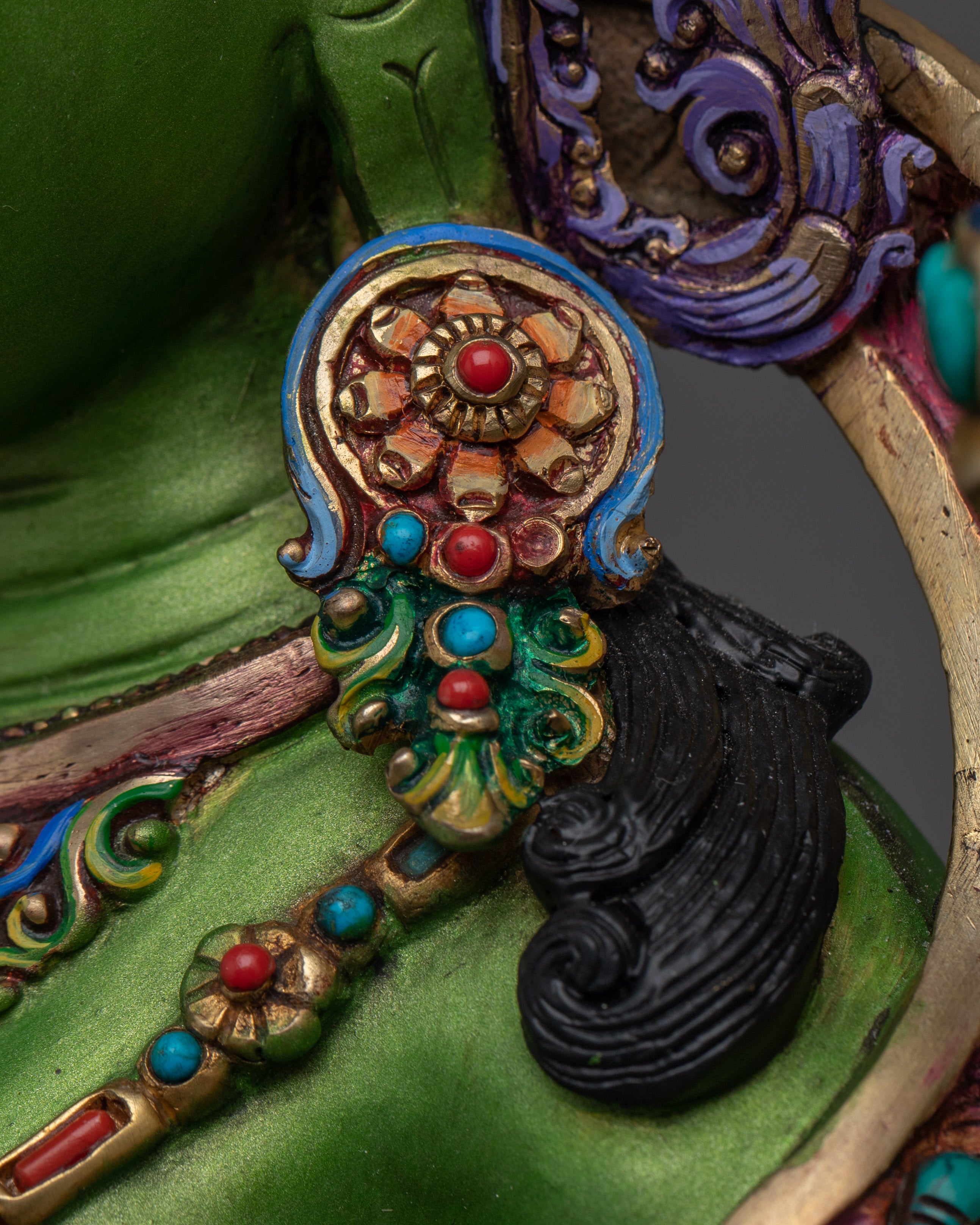 Handmade Green Tara Art | Swift Liberator Goddess