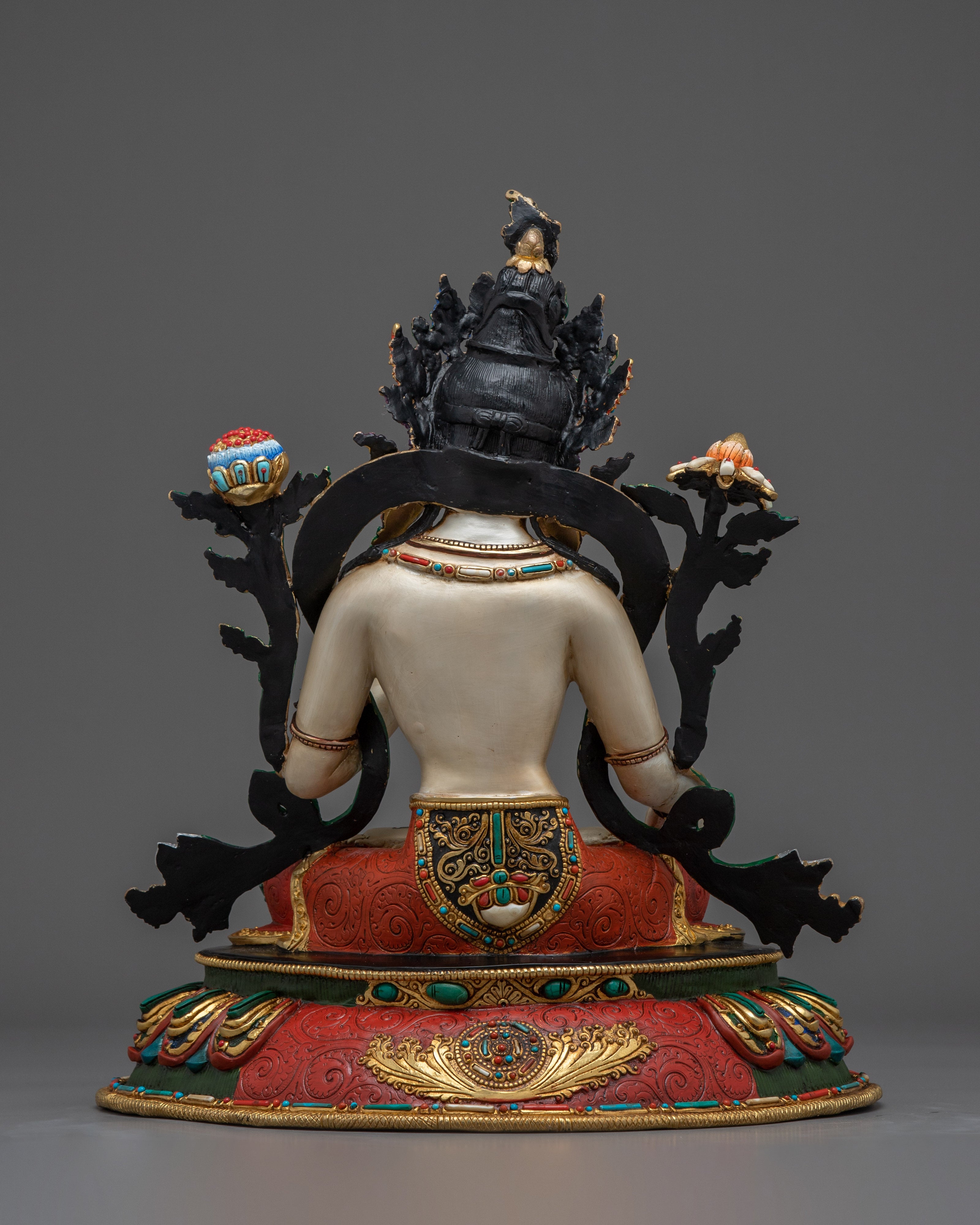 White Tara, Colorful Spiritual Figure | Himalayan Sacred Art