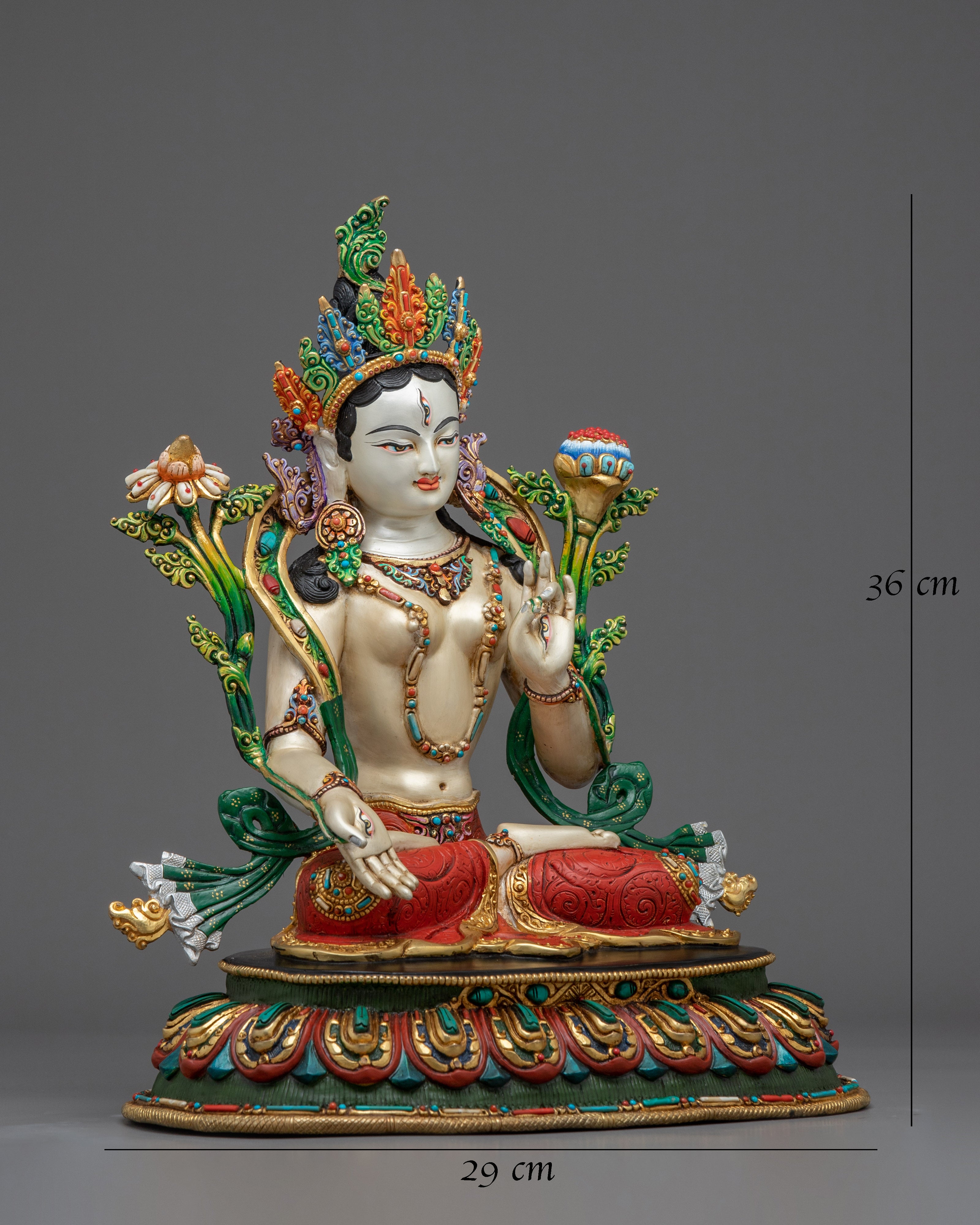 White Tara, Colorful Spiritual Figure