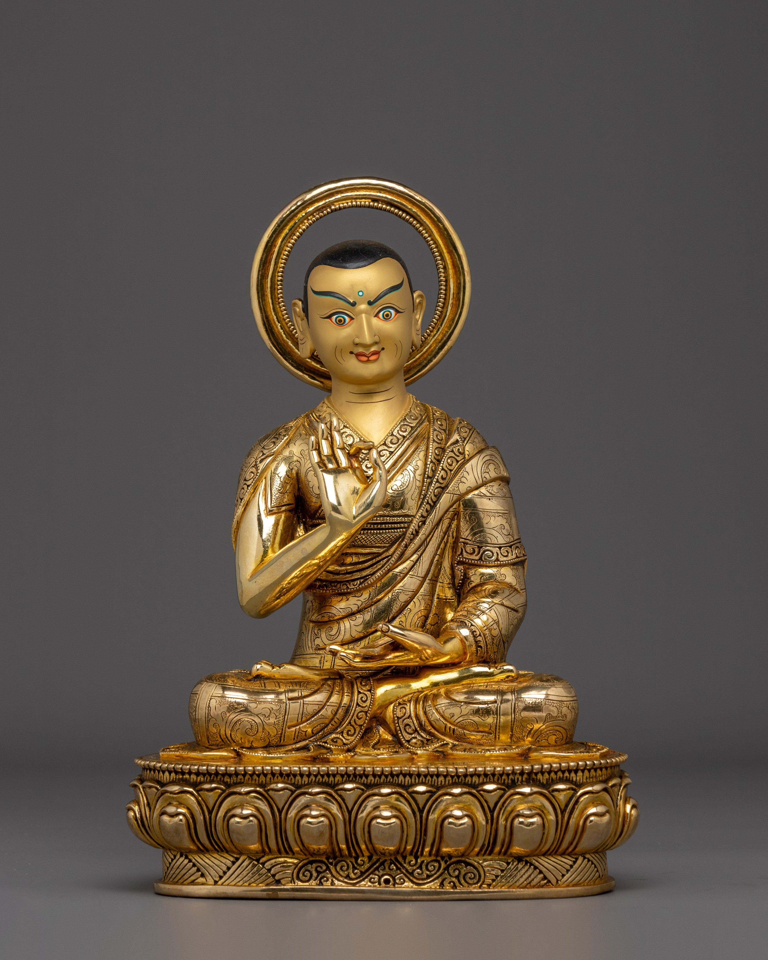 Radiant Tshongkhapa Statue Set