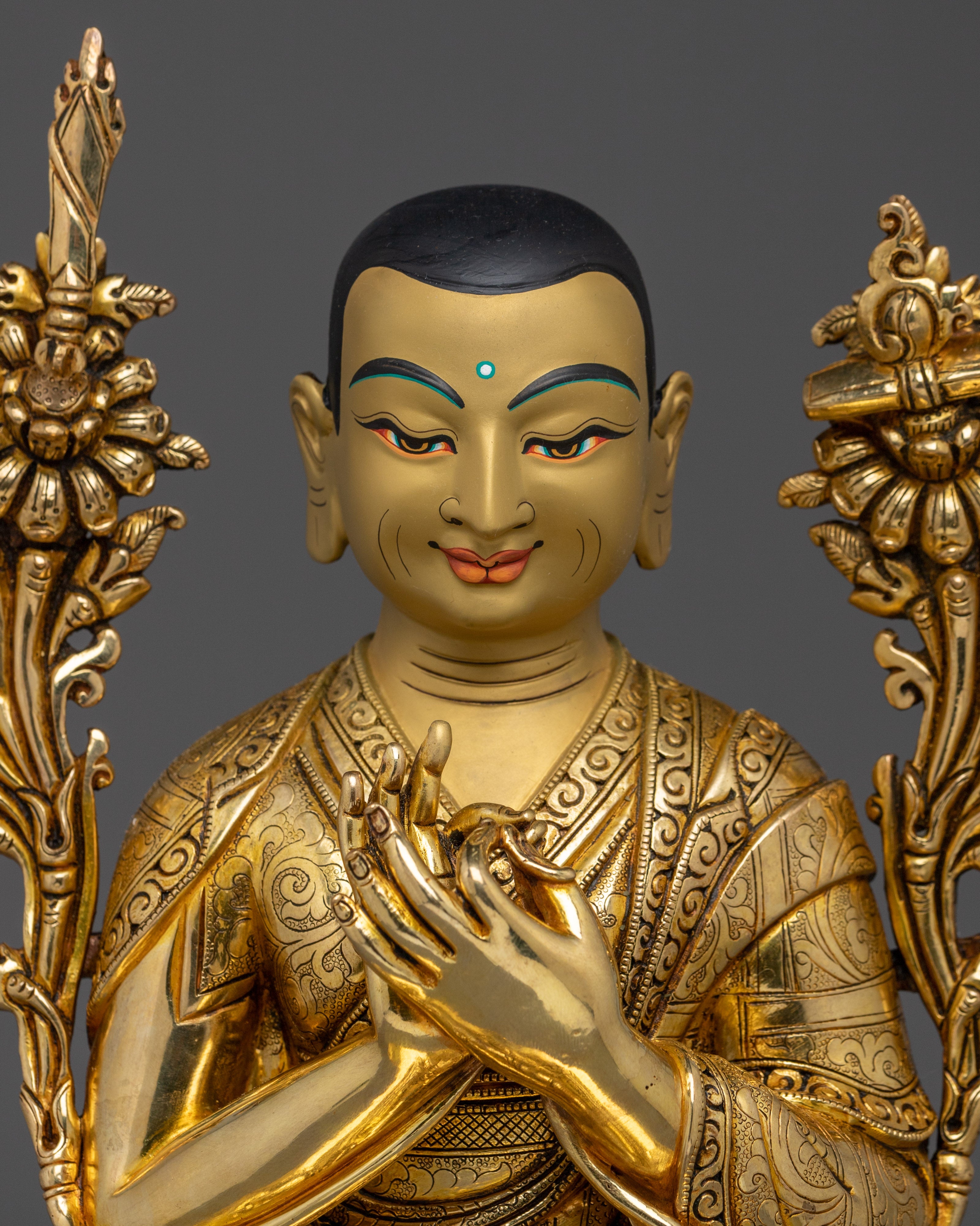 Radiant Tshongkhapa Statue Set
