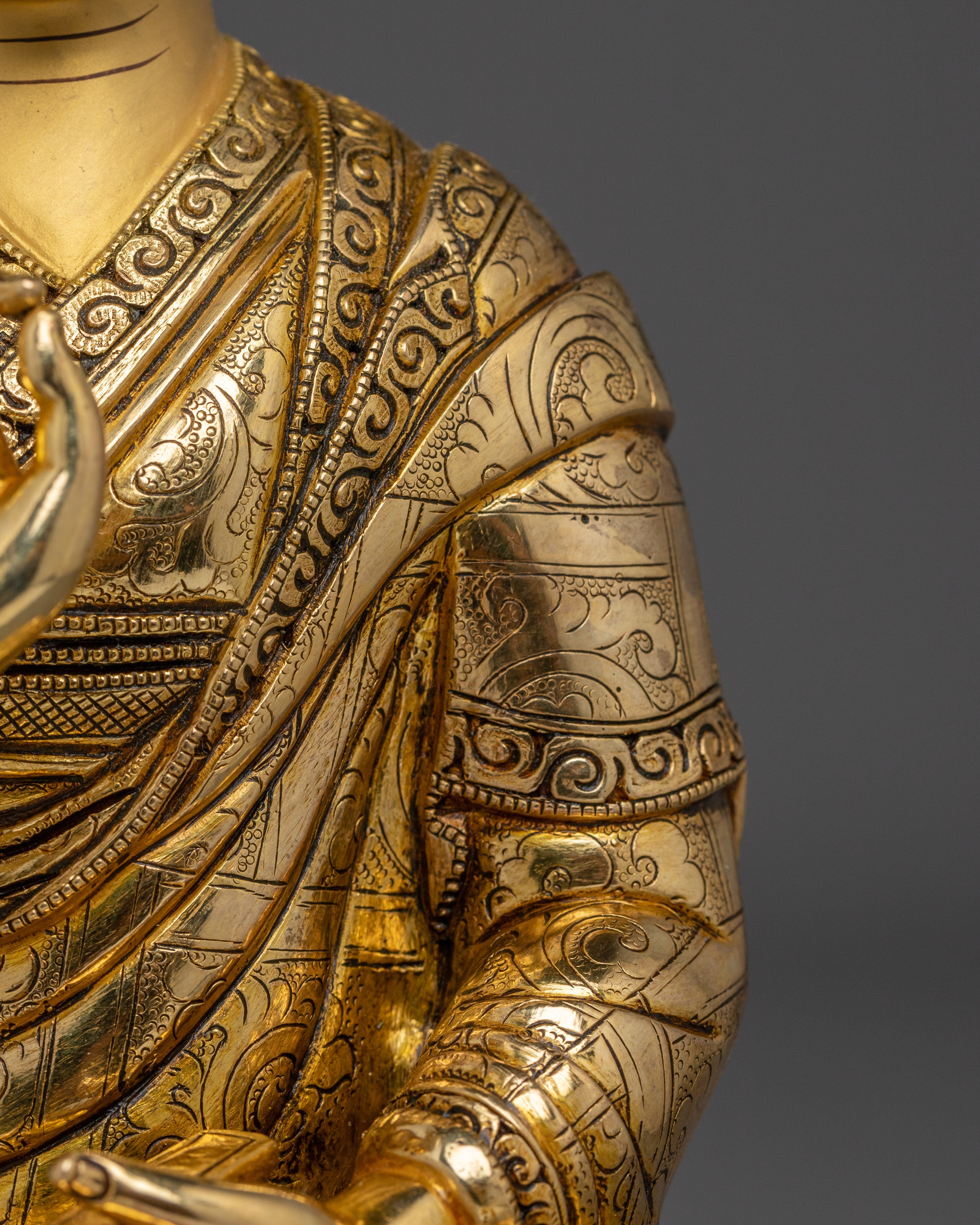 Radiant Tshongkhapa Statue Set