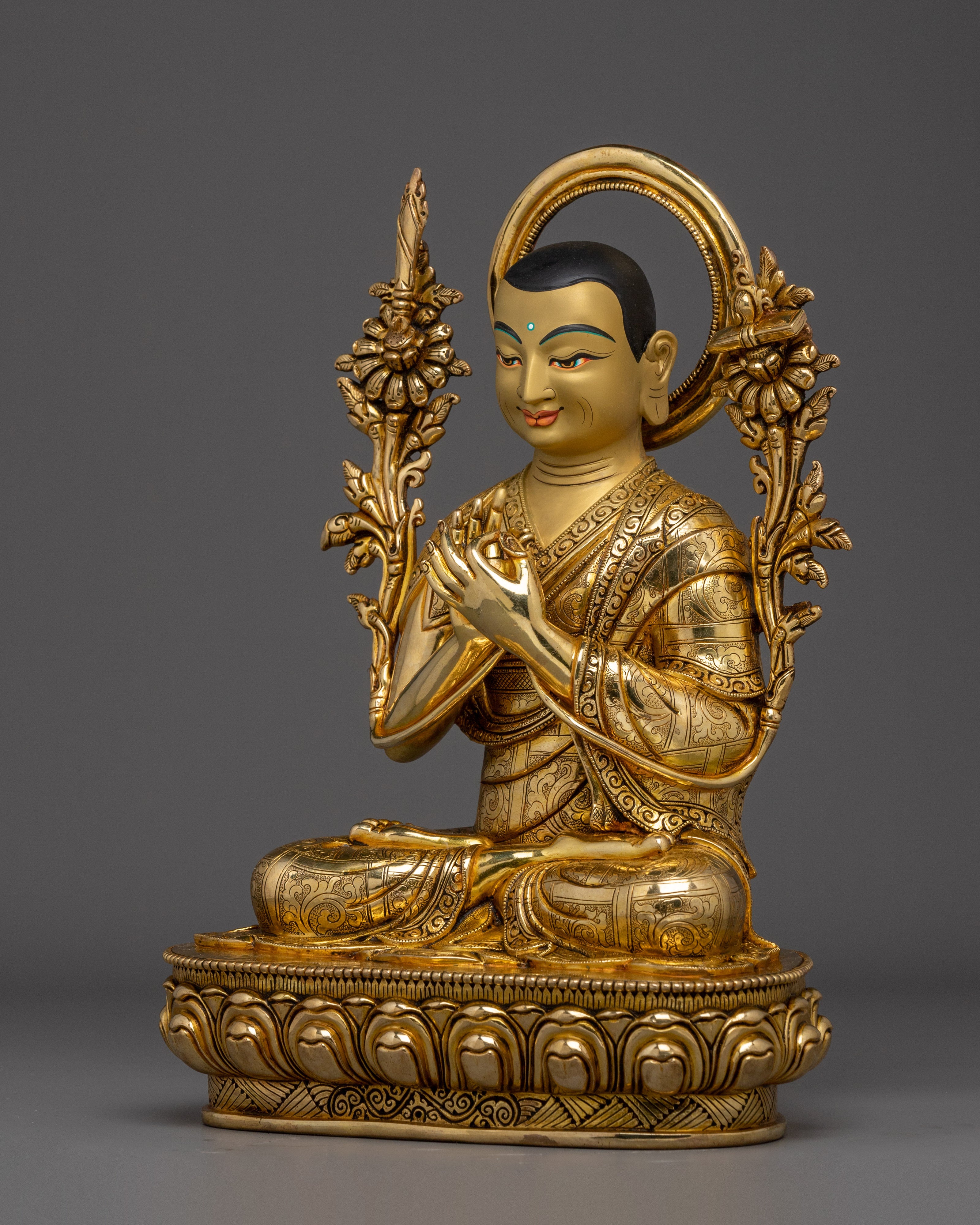 Radiant Tshongkhapa Statue Set
