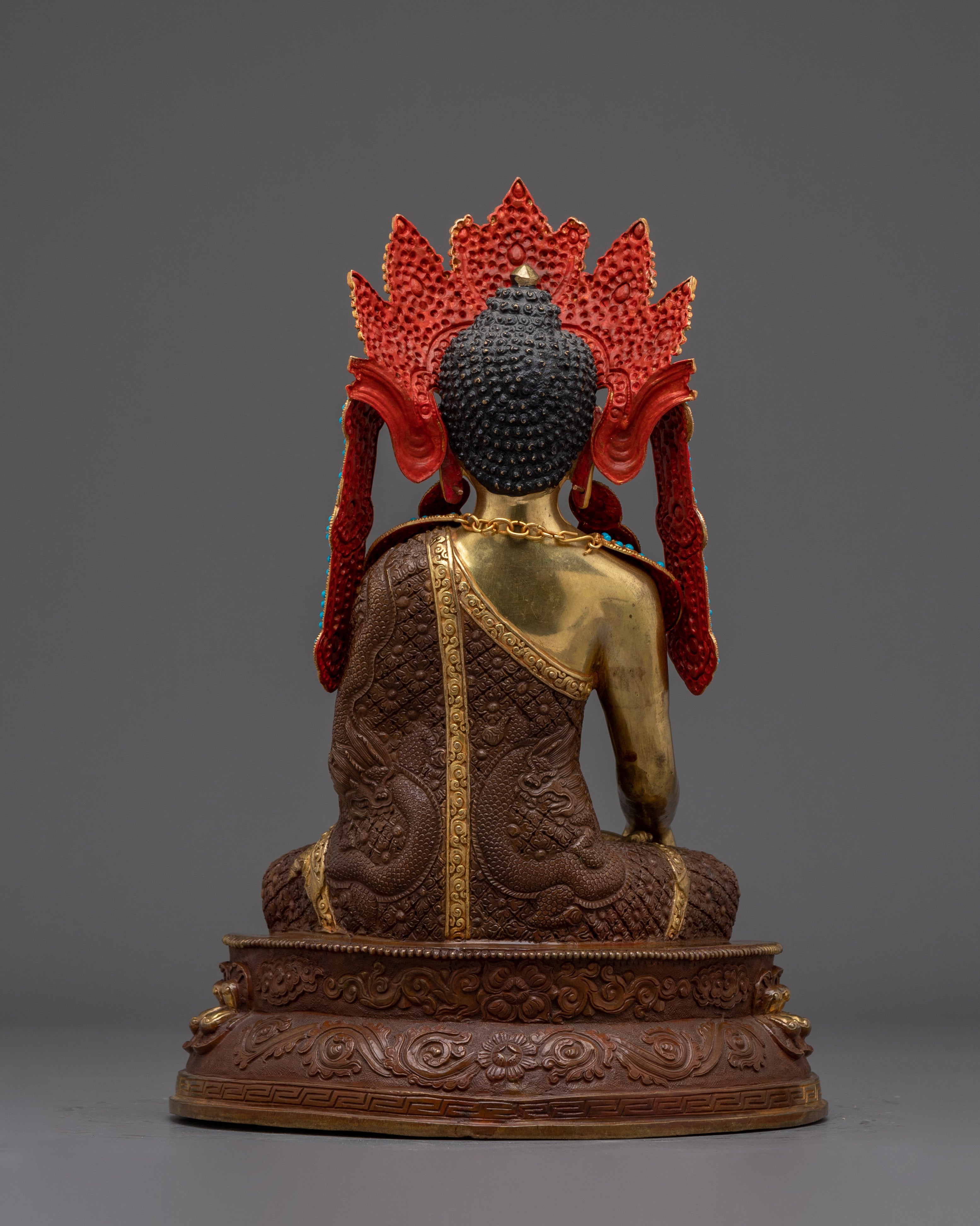 Crowned Shakyamuni Buddha Statue: Buddhism Founder