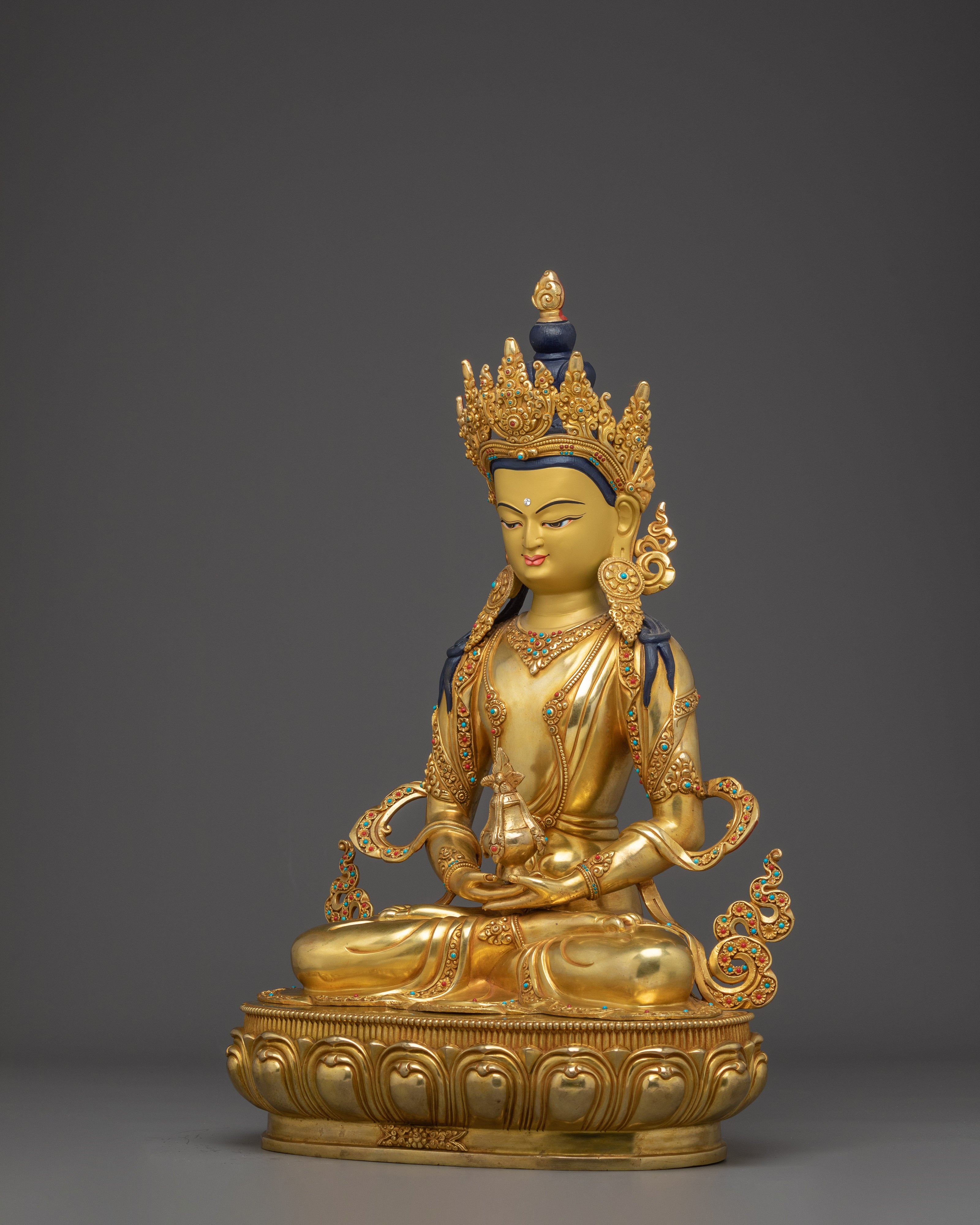 Amitayus Copper Statue: The Buddha of Boundless Life