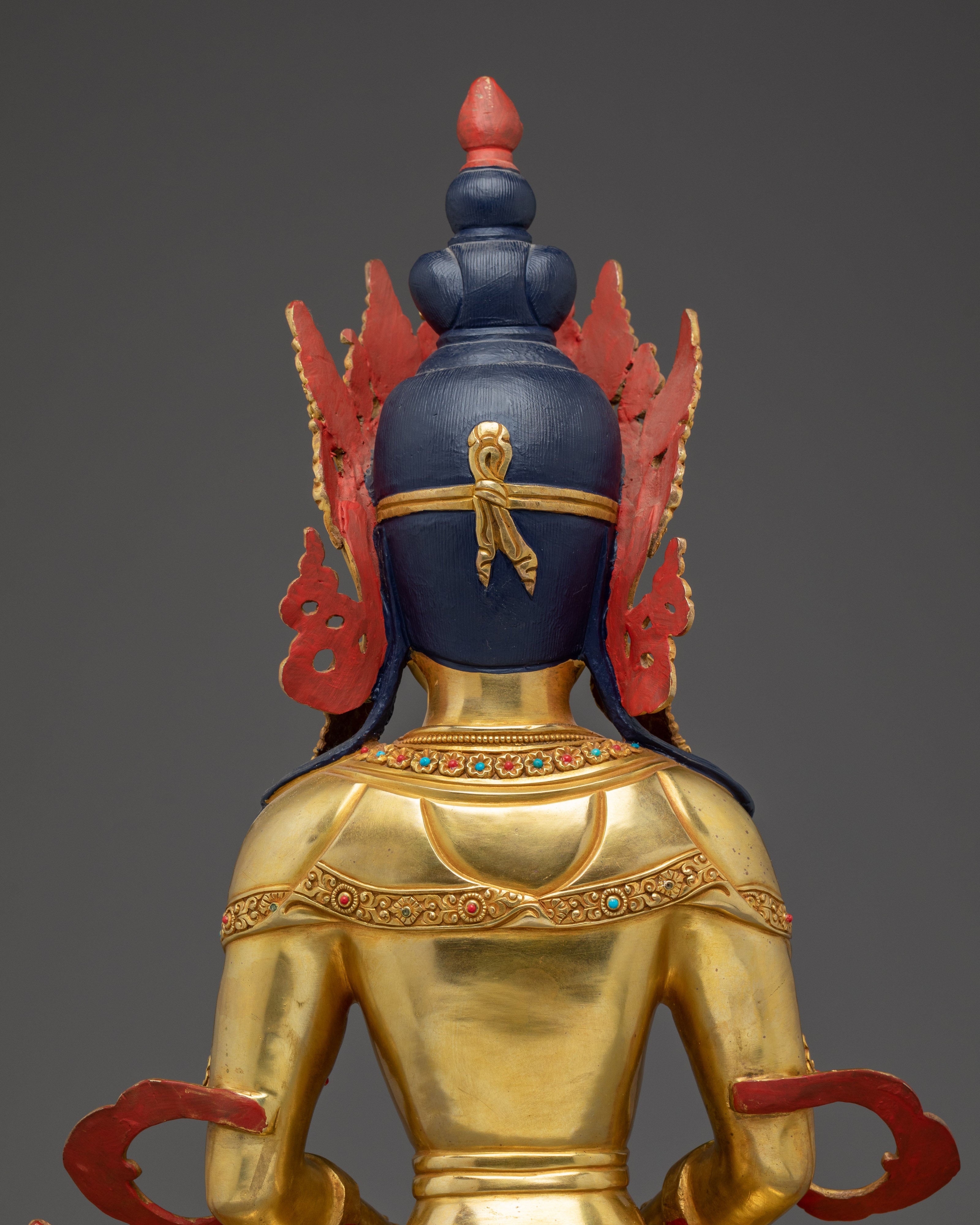 Amitayus Copper Statue: The Buddha of Boundless Life