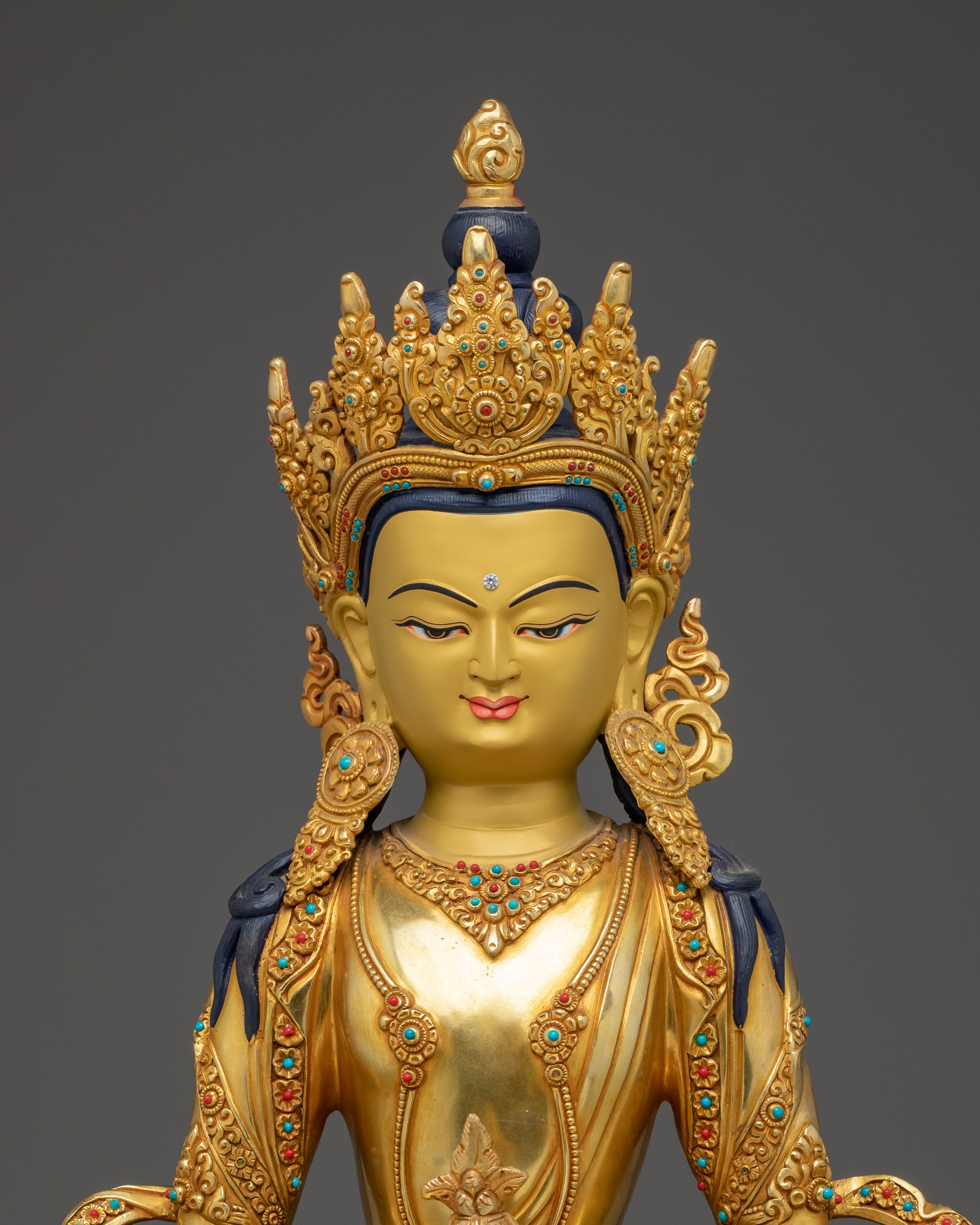Amitayus Copper Statue: The Buddha of Boundless Life