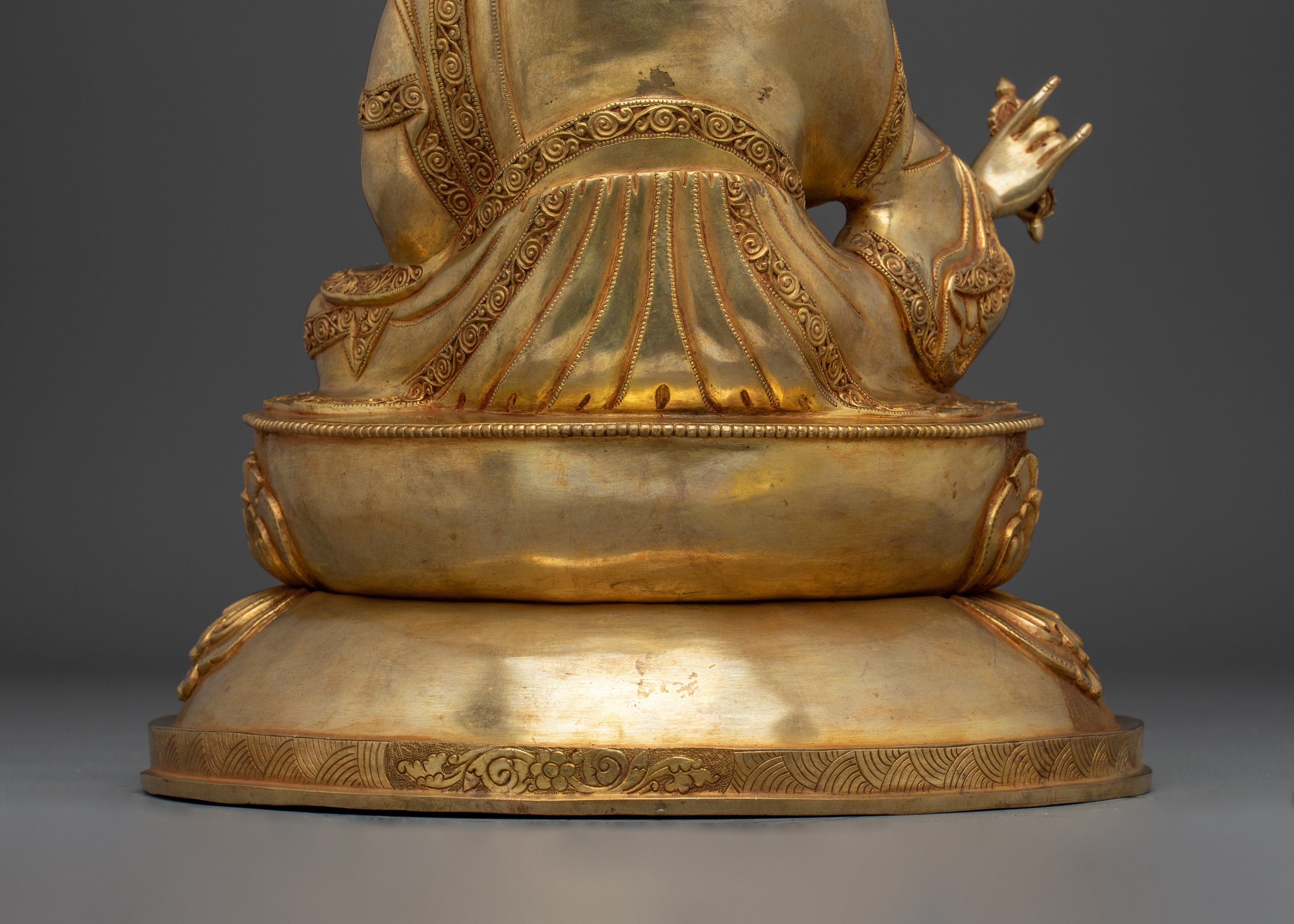 Guru Rinpoche (Padmasambhava) Copper Artwork | Tibetan Buddhist Statue