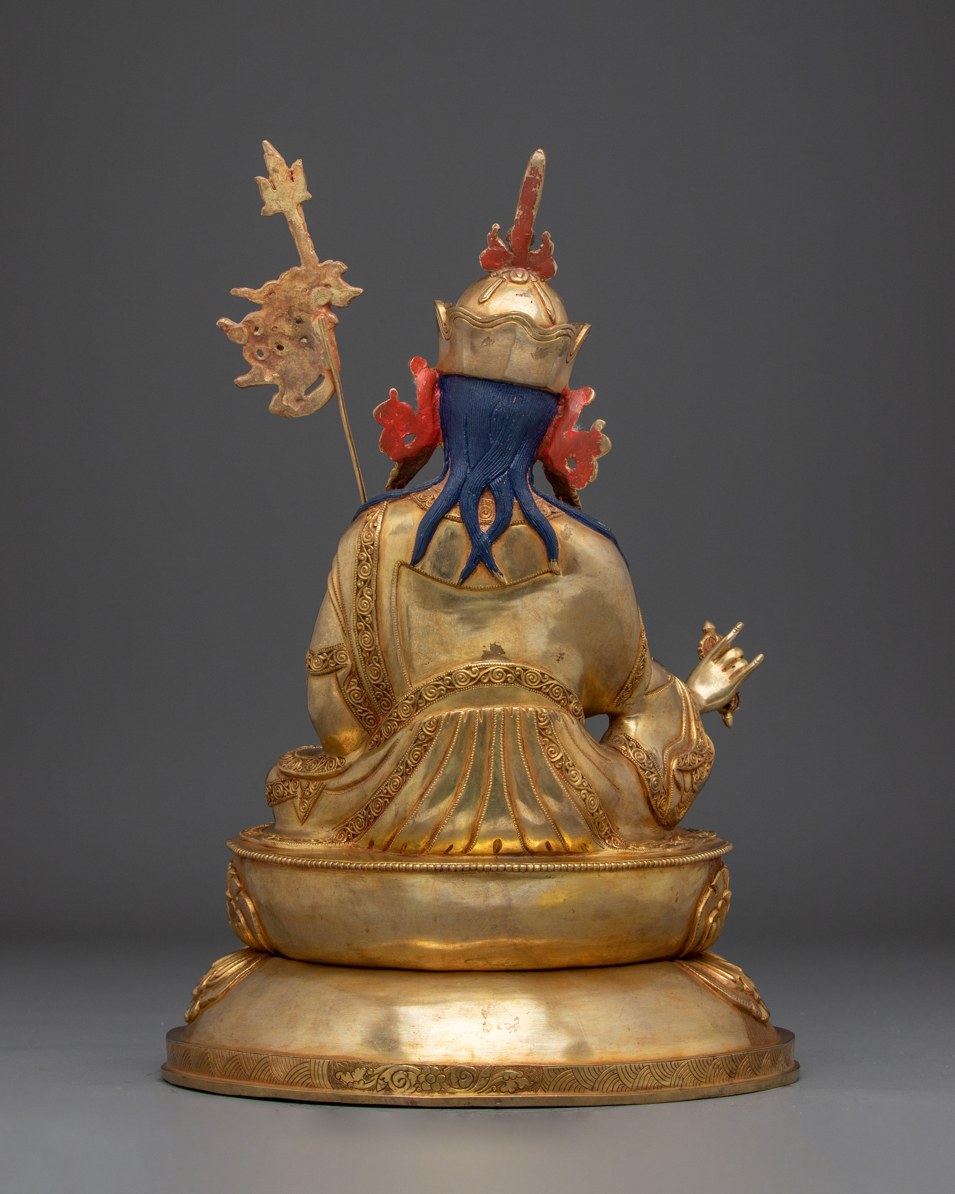 Guru Rinpoche (Padmasambhava) Copper Artwork | Tibetan Buddhist Statue