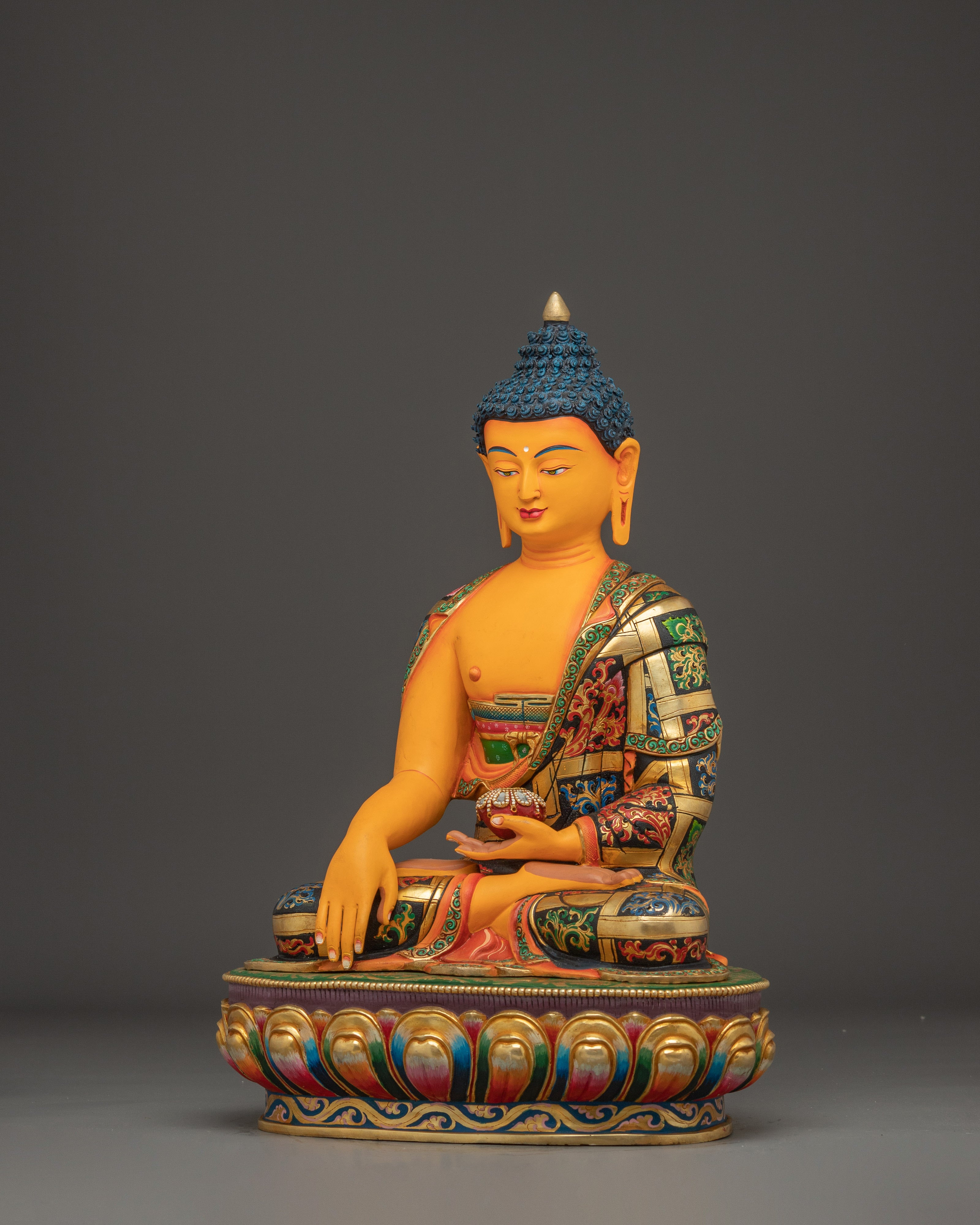 Peaceful Icon Shakyamuni Buddha Art | Seated Enlightened One