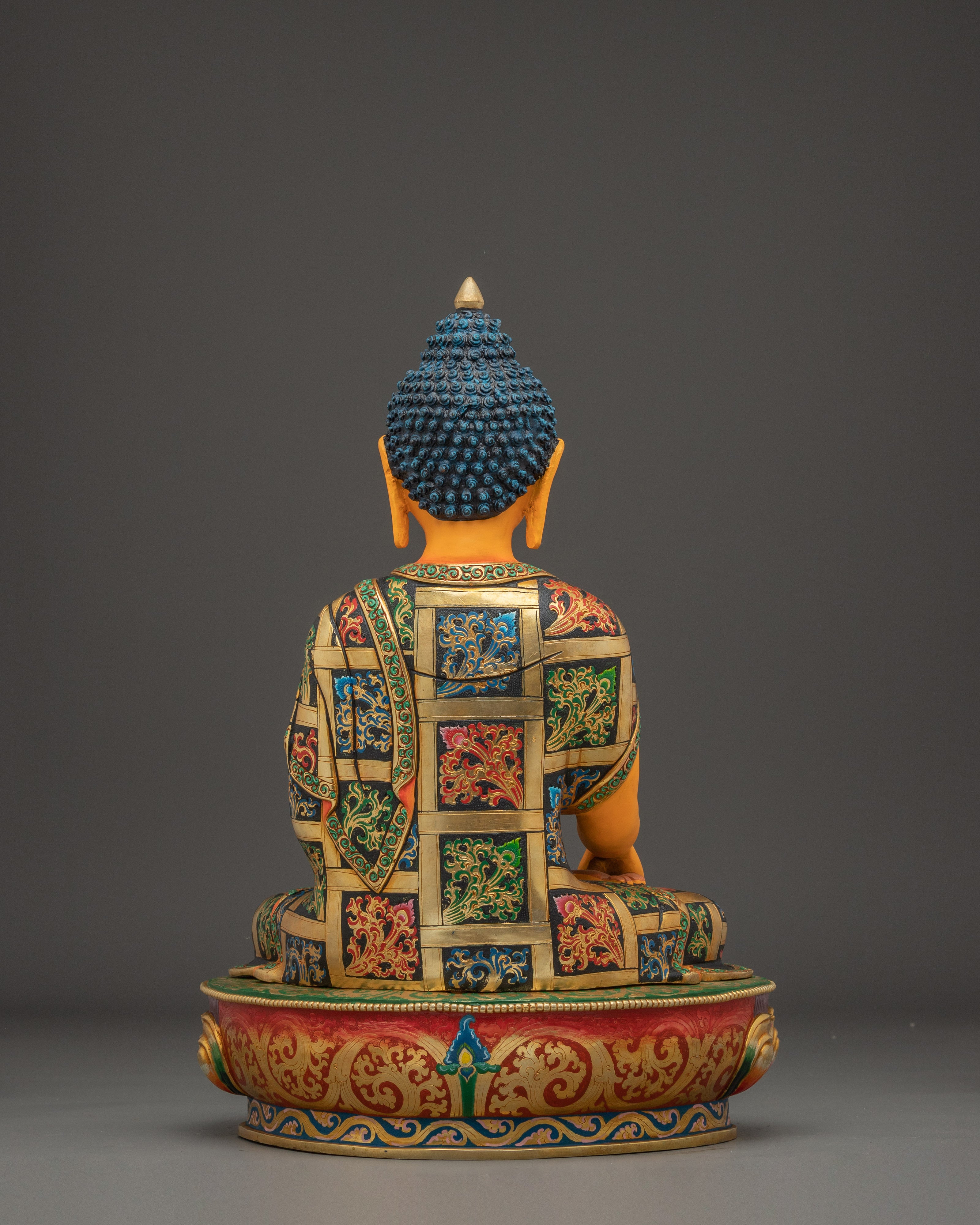 Peaceful Icon Shakyamuni Buddha Art | Seated Enlightened One