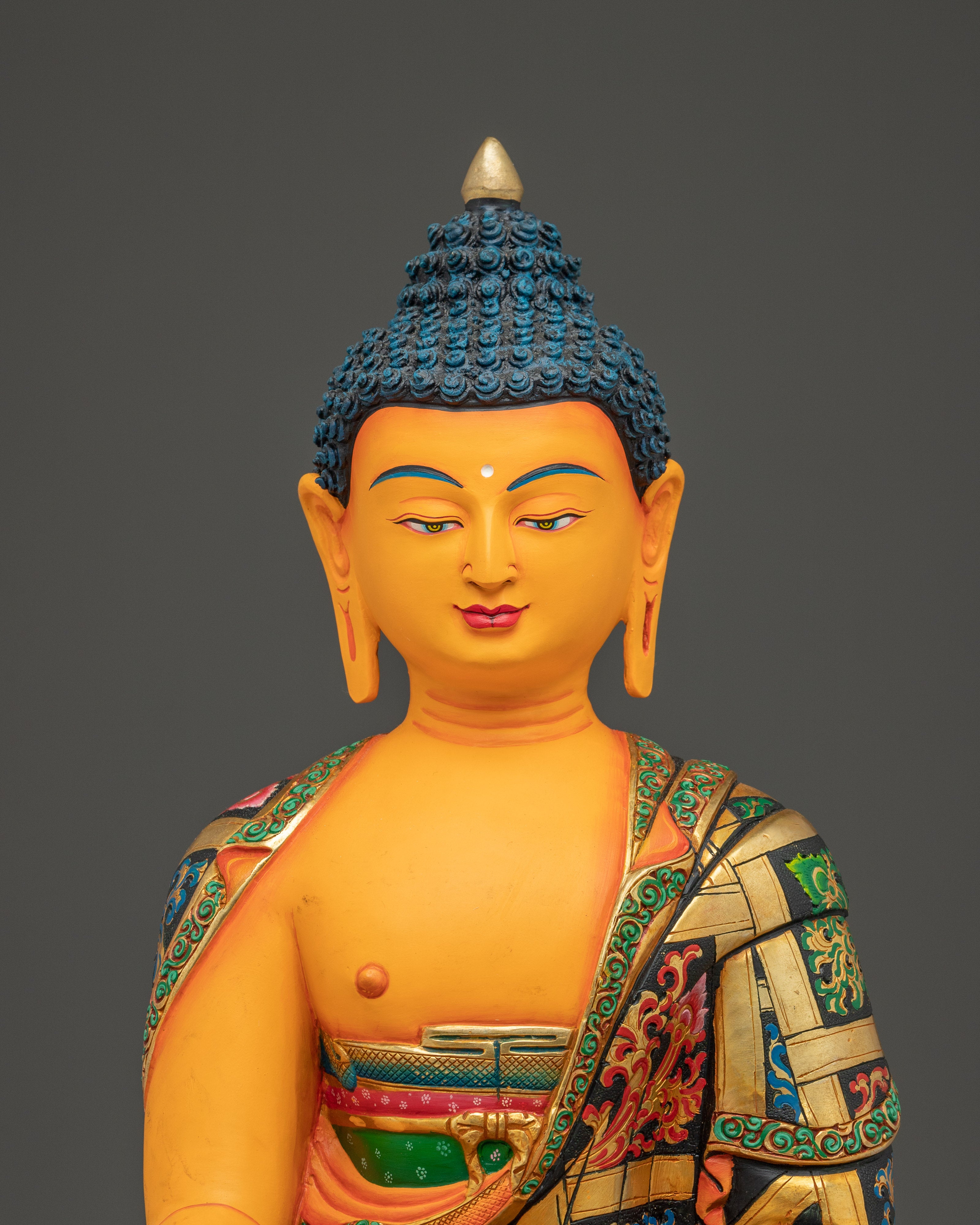 Peaceful Icon Shakyamuni Buddha Art | Seated Enlightened One