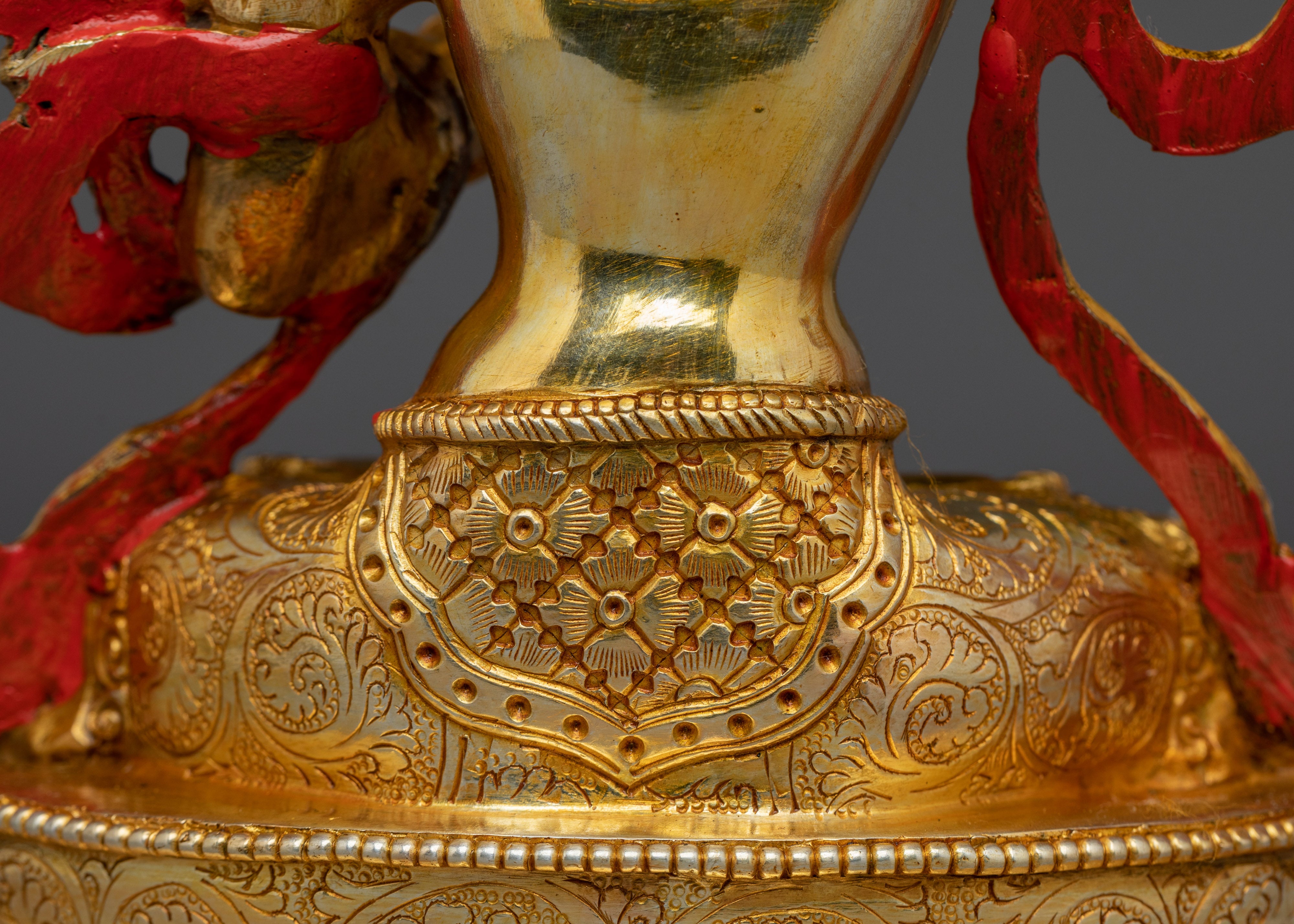 Manjushri, Tibetan Wisdom Deity | Gold Gilded Icon