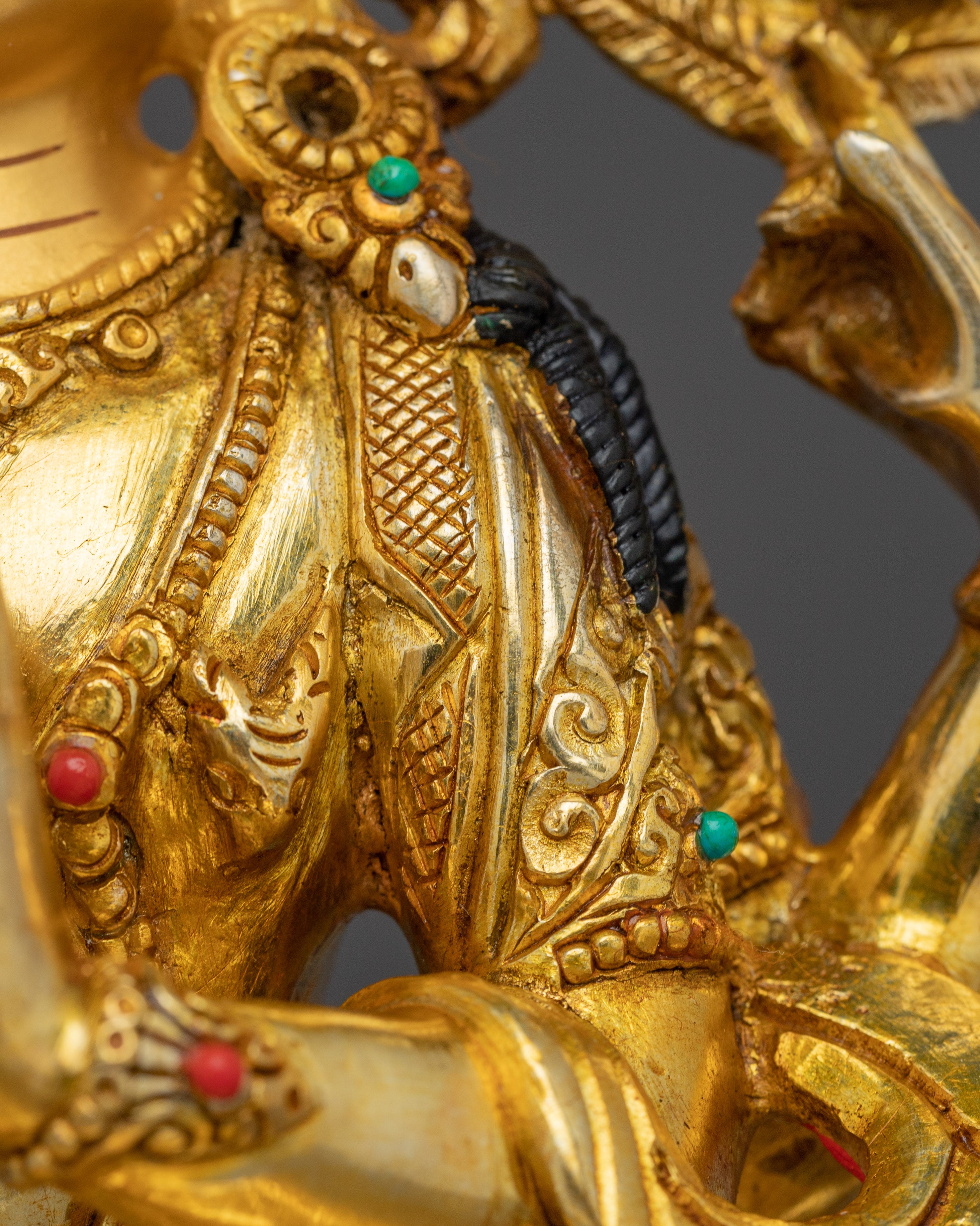 Chenrezig, Four Armed Bodhisattva Icon | Nepali Handcrafted Icon