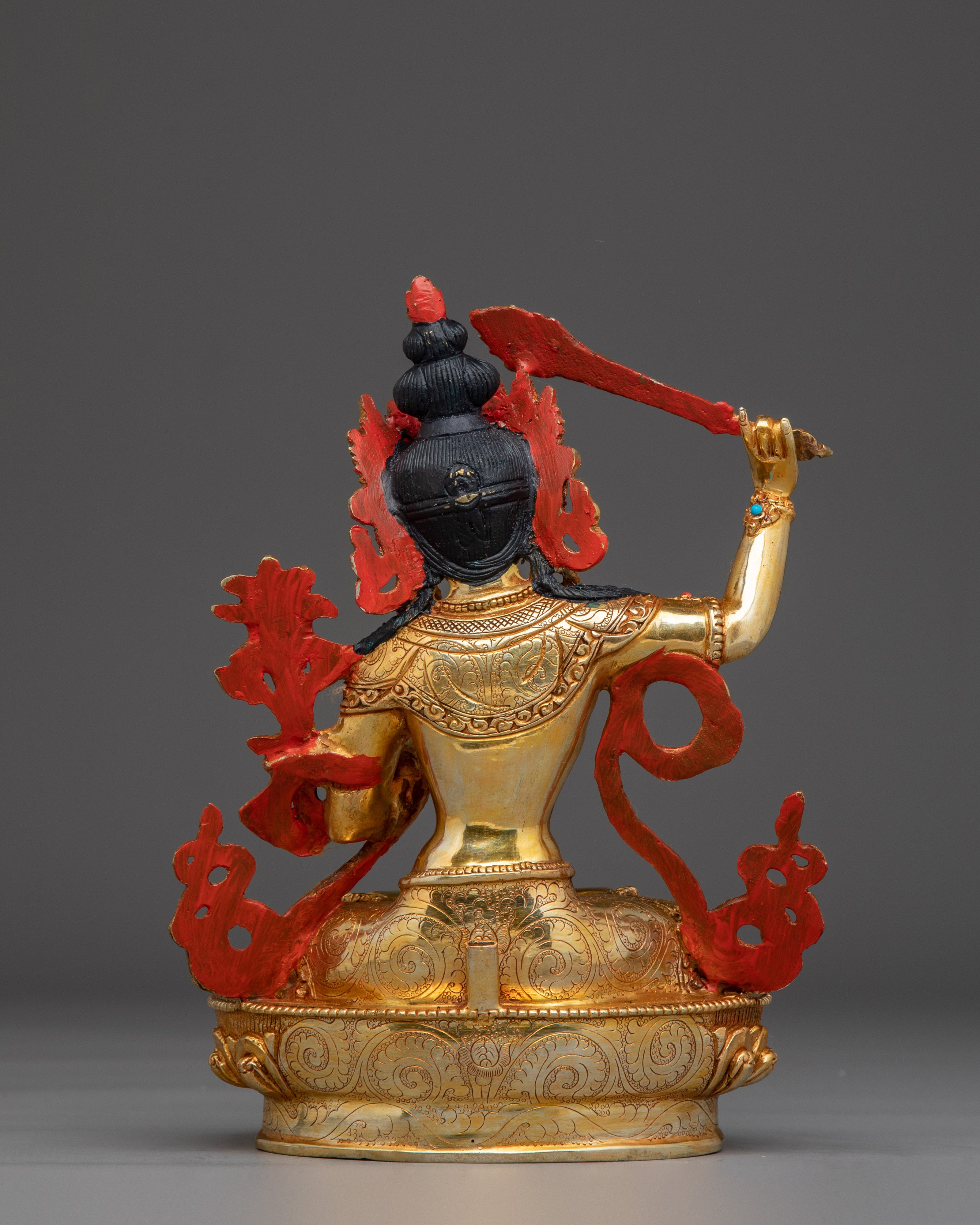 Manjushri Deity for Wisdom & Meditation | Bodhisattva of Home Decor