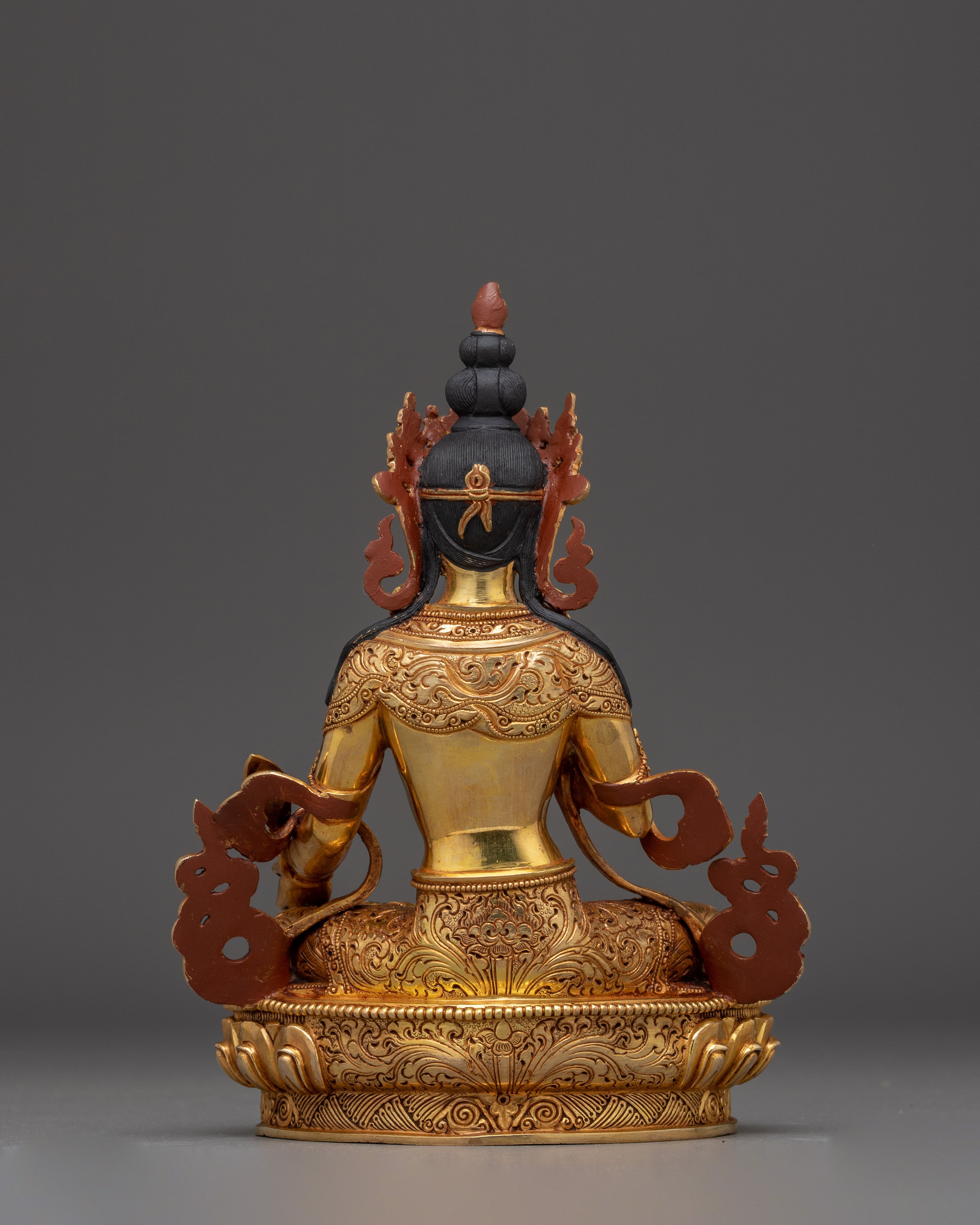 Golden Ksitigarbha Artwork | Divine Bodhisattva Being