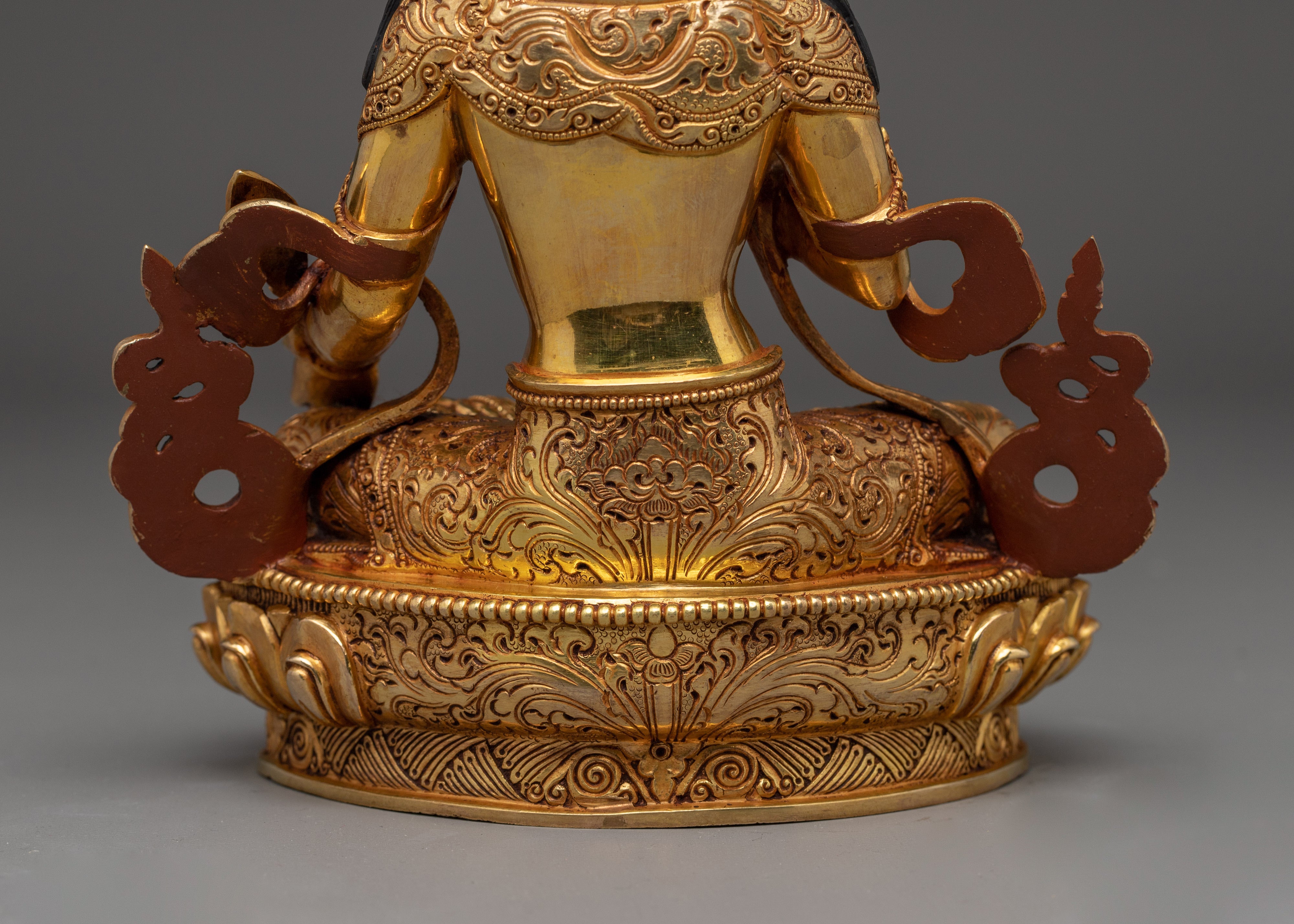 Golden Ksitigarbha Artwork | Divine Bodhisattva Being